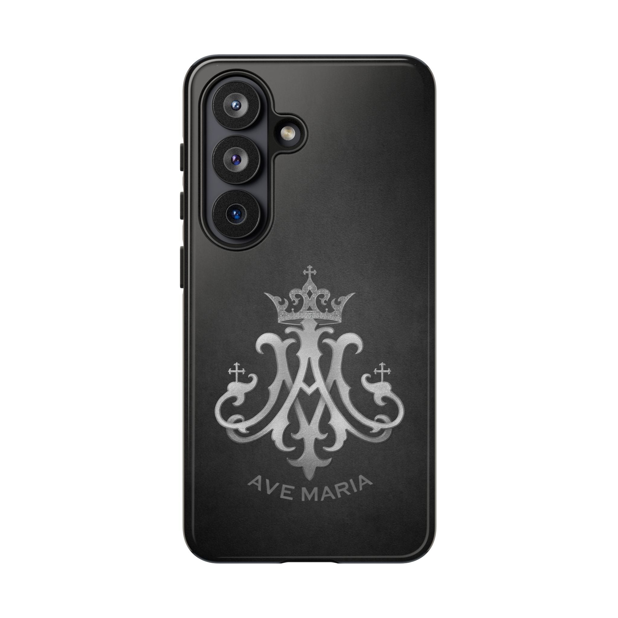 Ave Maria Hard Phone Case (Charcoal) - Venxara