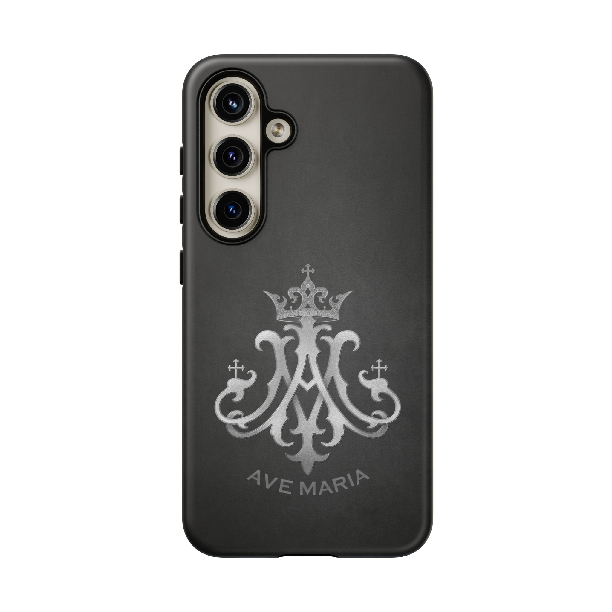 Ave Maria Hard Phone Case (Charcoal) - Venxara