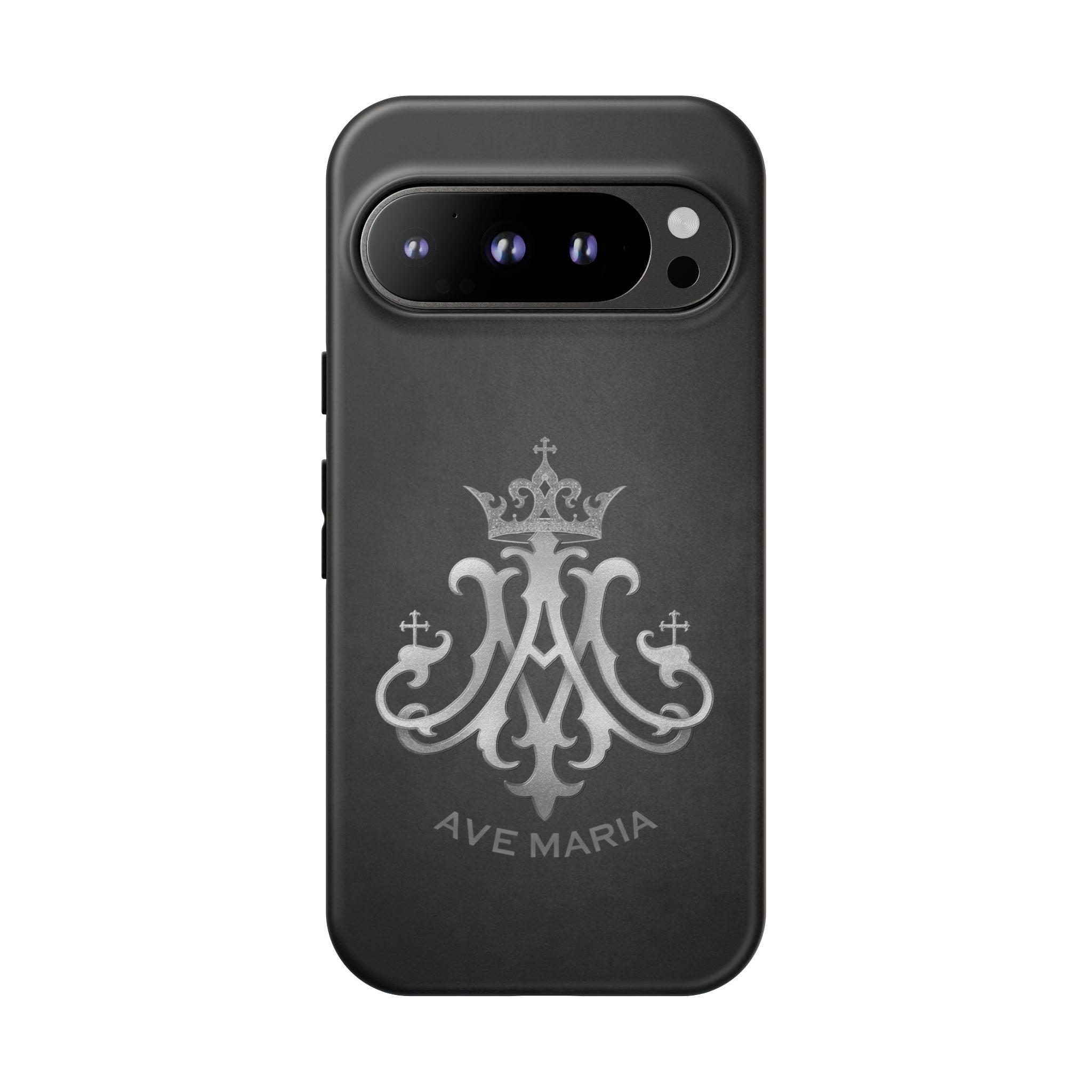 Ave Maria Hard Phone Case (Charcoal) - Venxara
