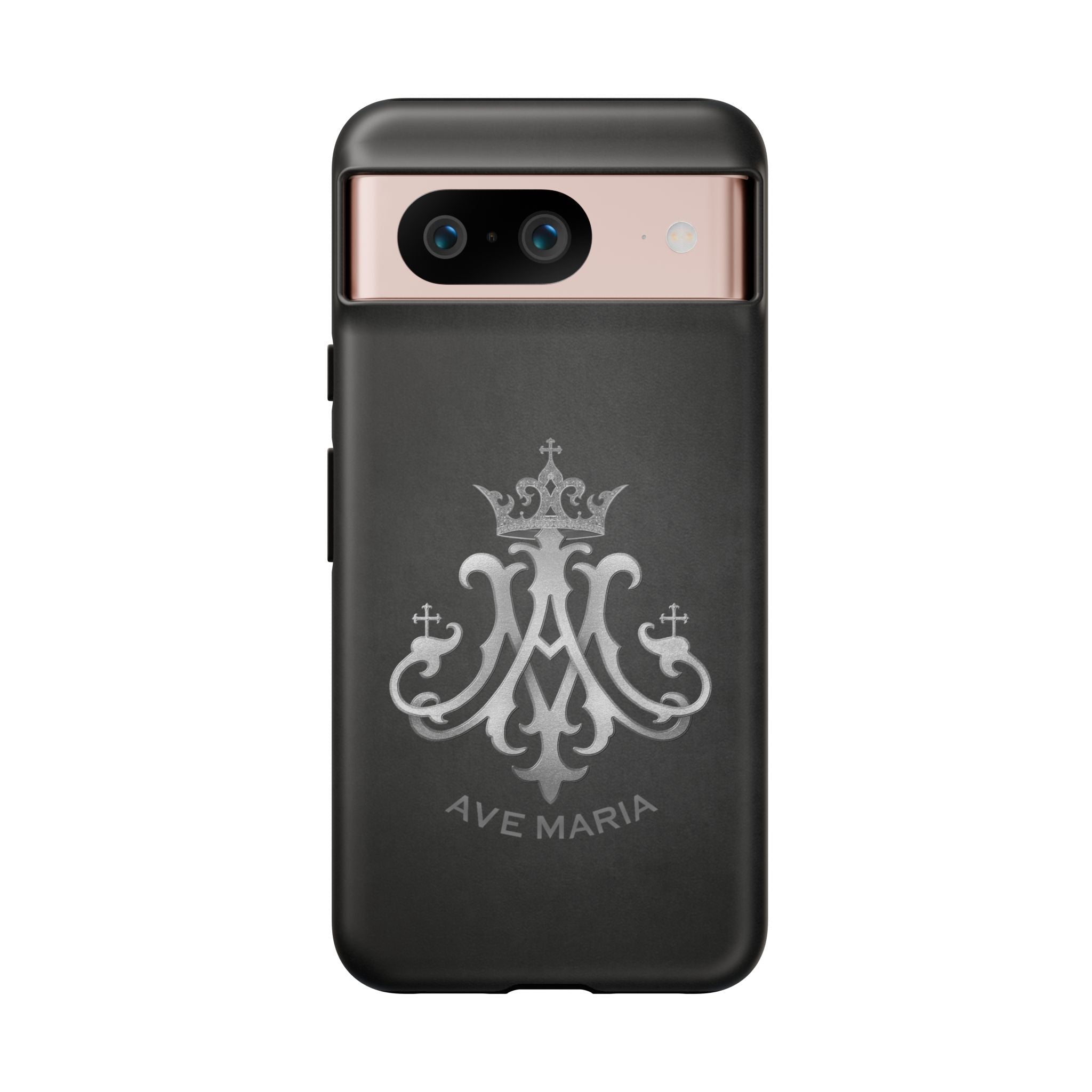 Ave Maria Hard Phone Case (Charcoal) - Venxara
