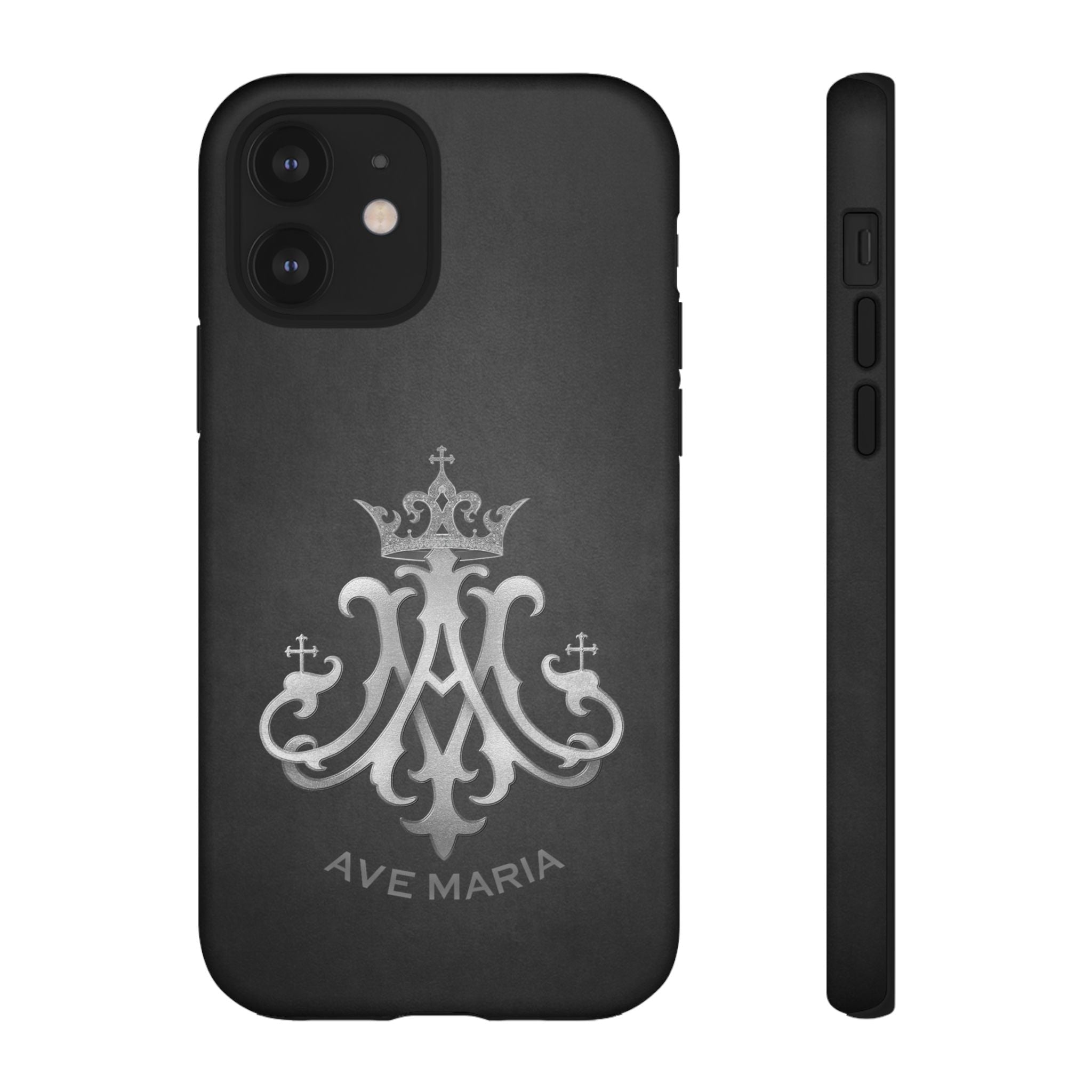 Ave Maria Hard Phone Case (Charcoal) - Venxara