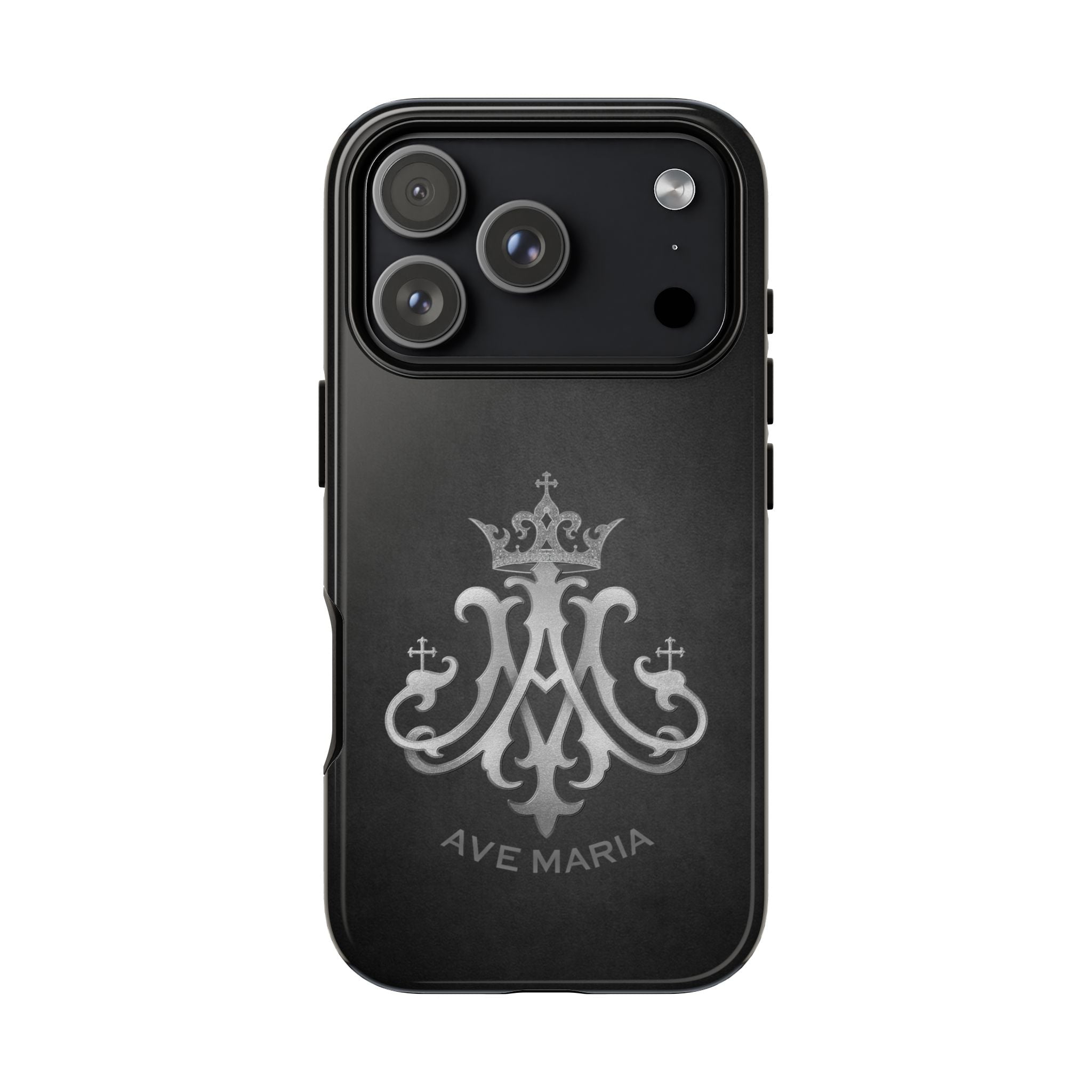 Ave Maria Hard Phone Case (Charcoal) - Venxara