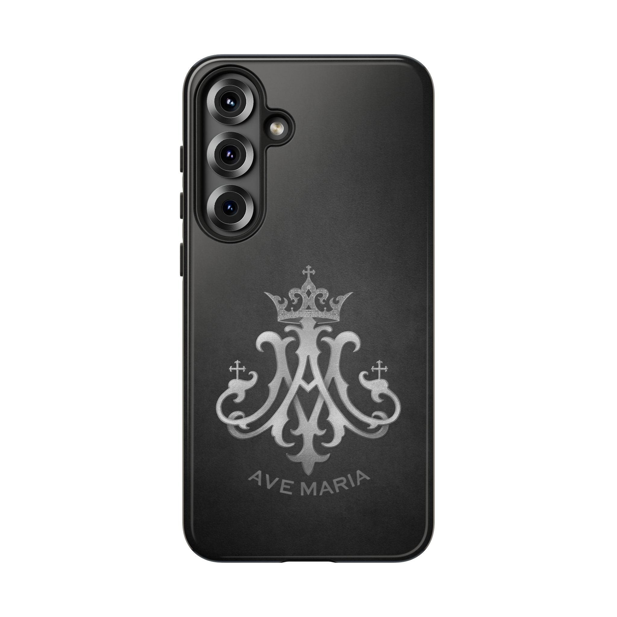 Ave Maria Hard Phone Case (Charcoal) - Venxara
