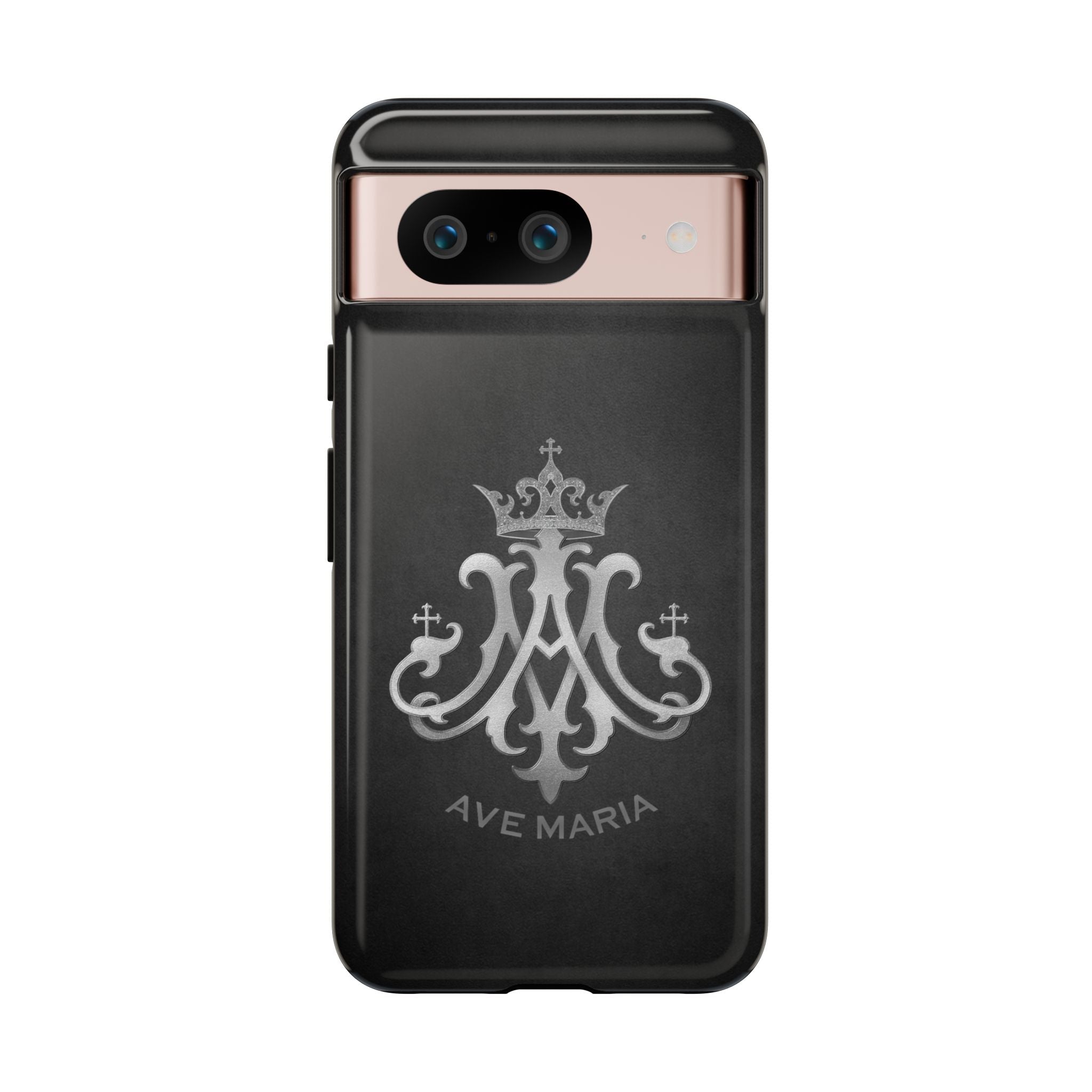 Ave Maria Hard Phone Case (Charcoal) - Venxara