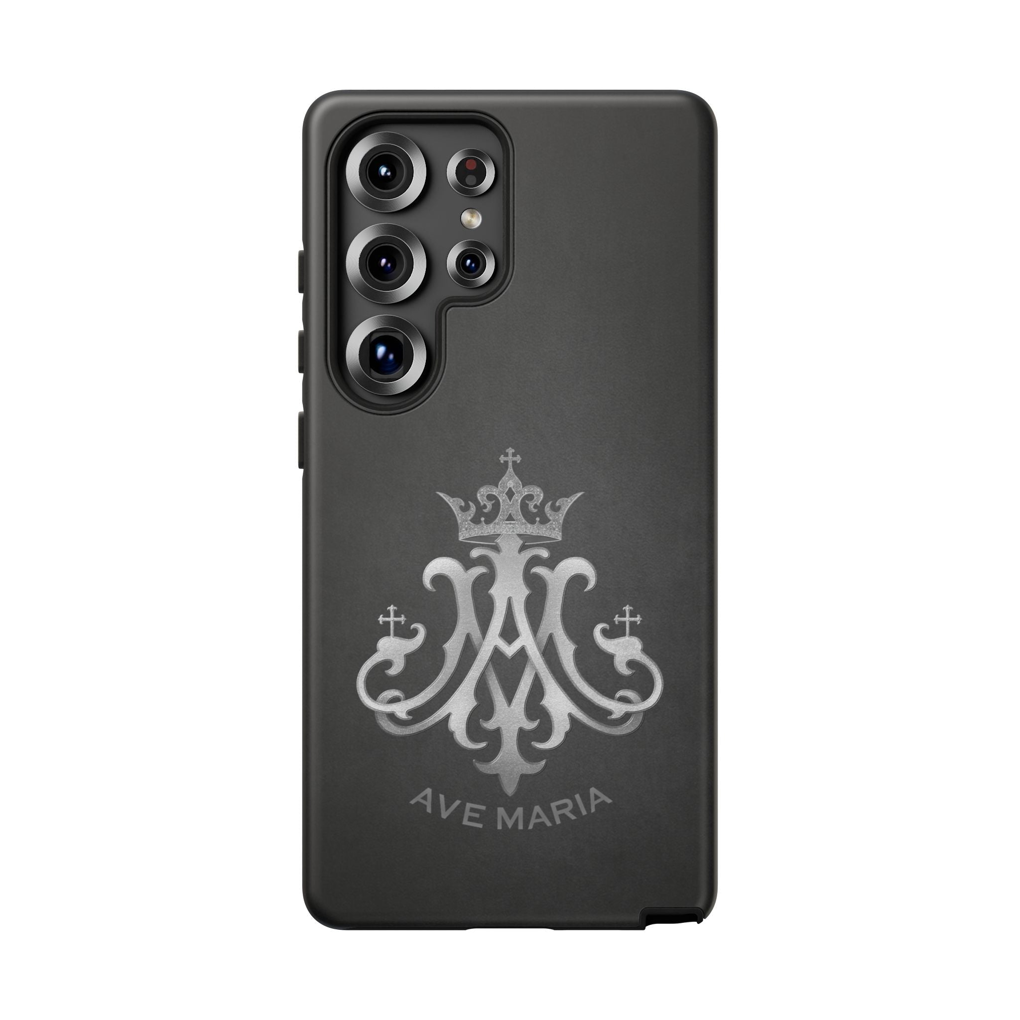 Ave Maria Hard Phone Case (Charcoal) - Venxara