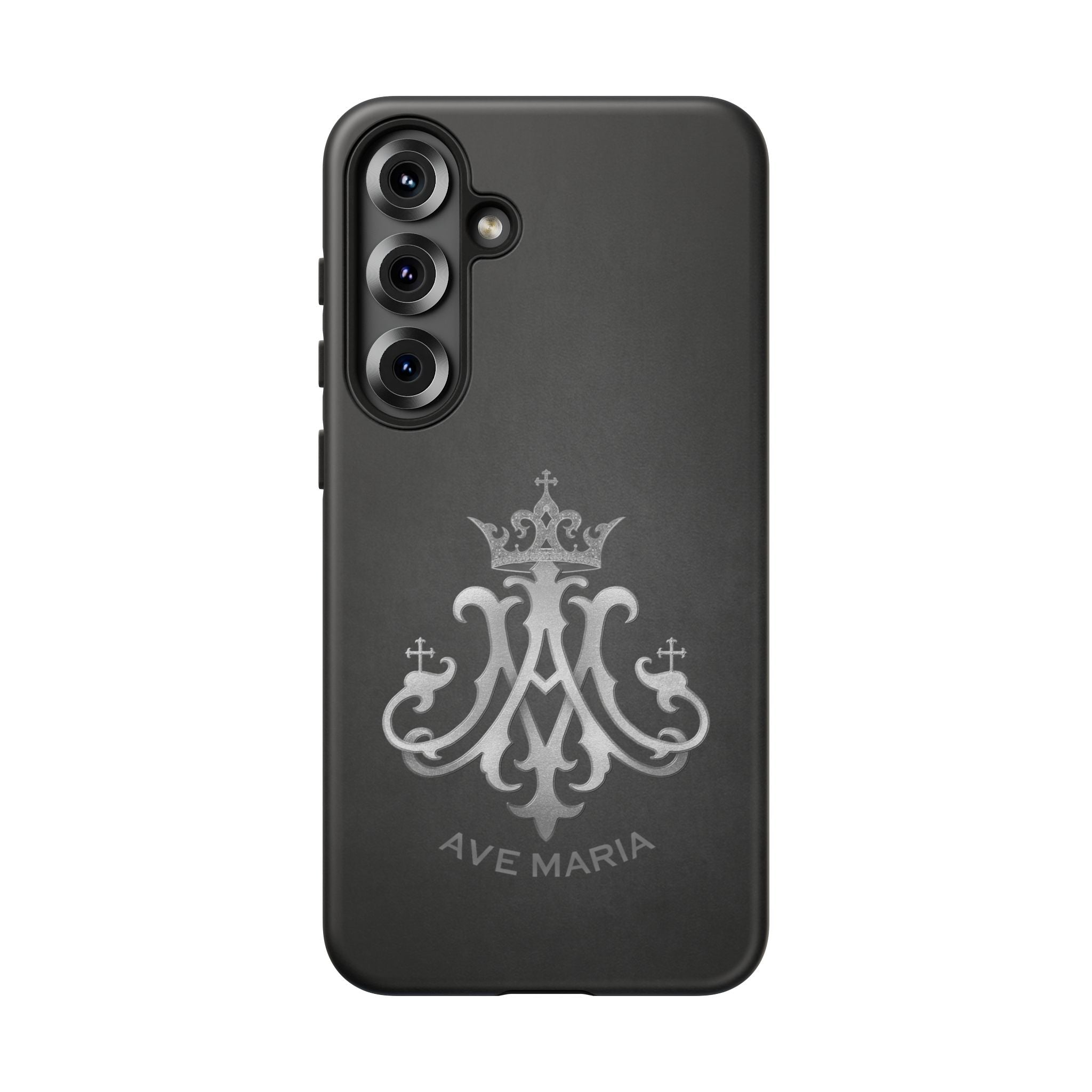 Ave Maria Hard Phone Case (Charcoal) - Venxara
