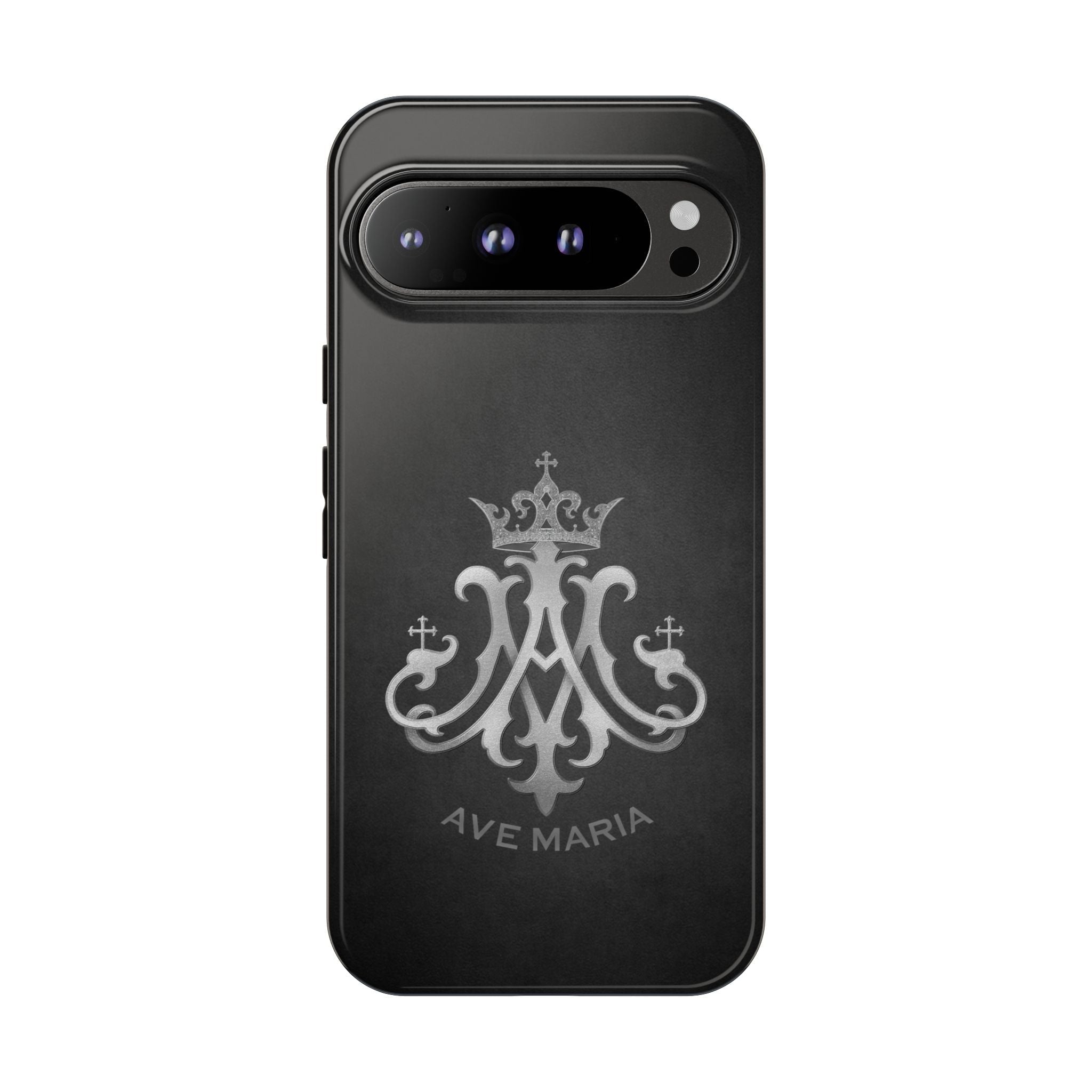 Ave Maria Hard Phone Case (Charcoal) - Venxara