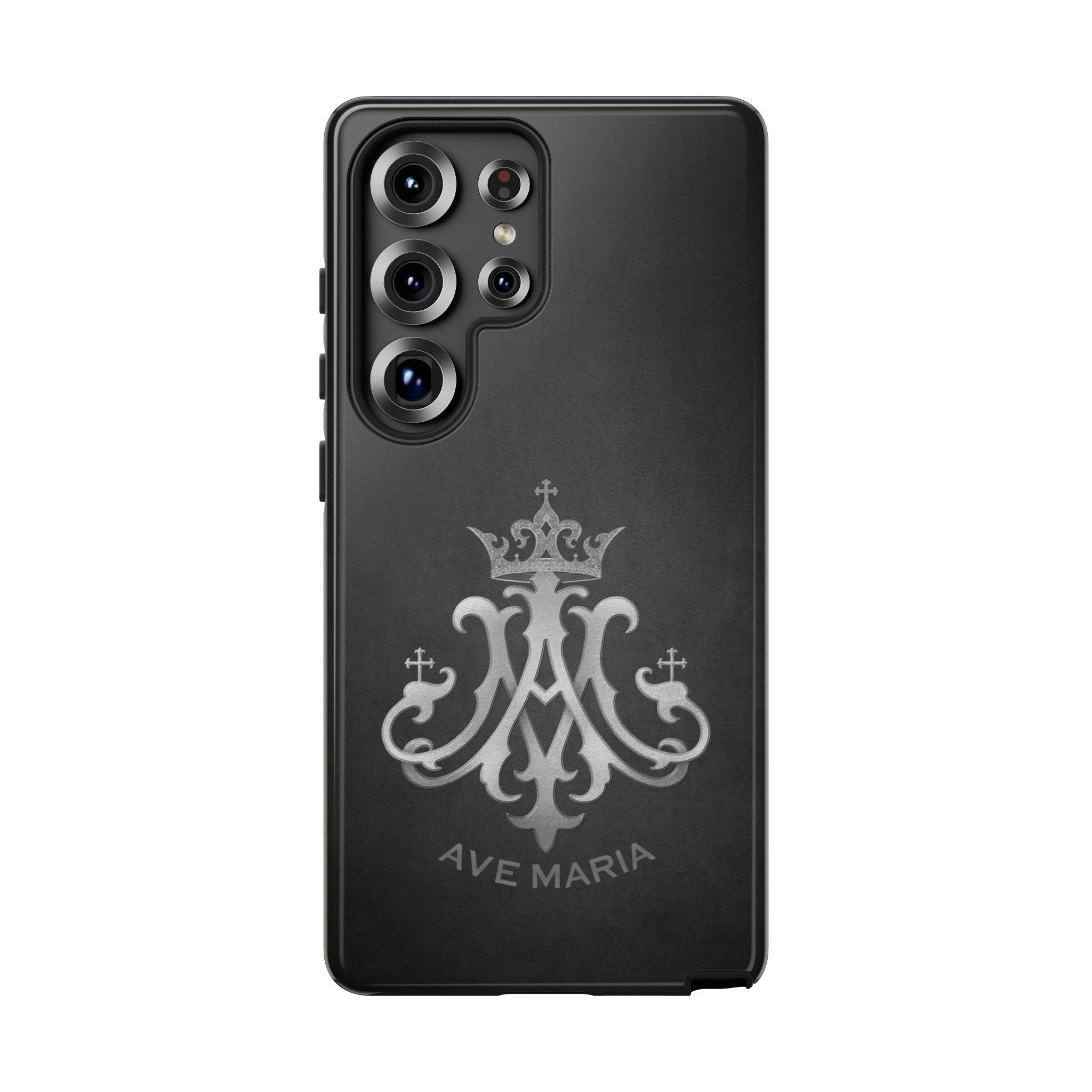 Ave Maria Hard Phone Case (Charcoal) - Venxara