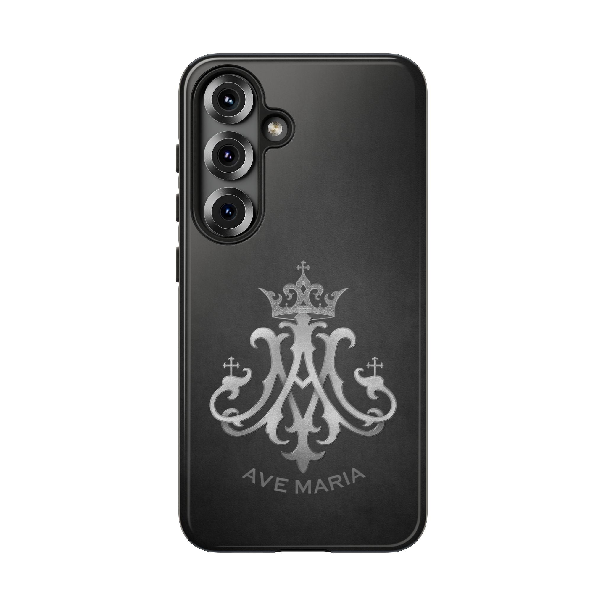 Ave Maria Hard Phone Case (Charcoal) - Venxara