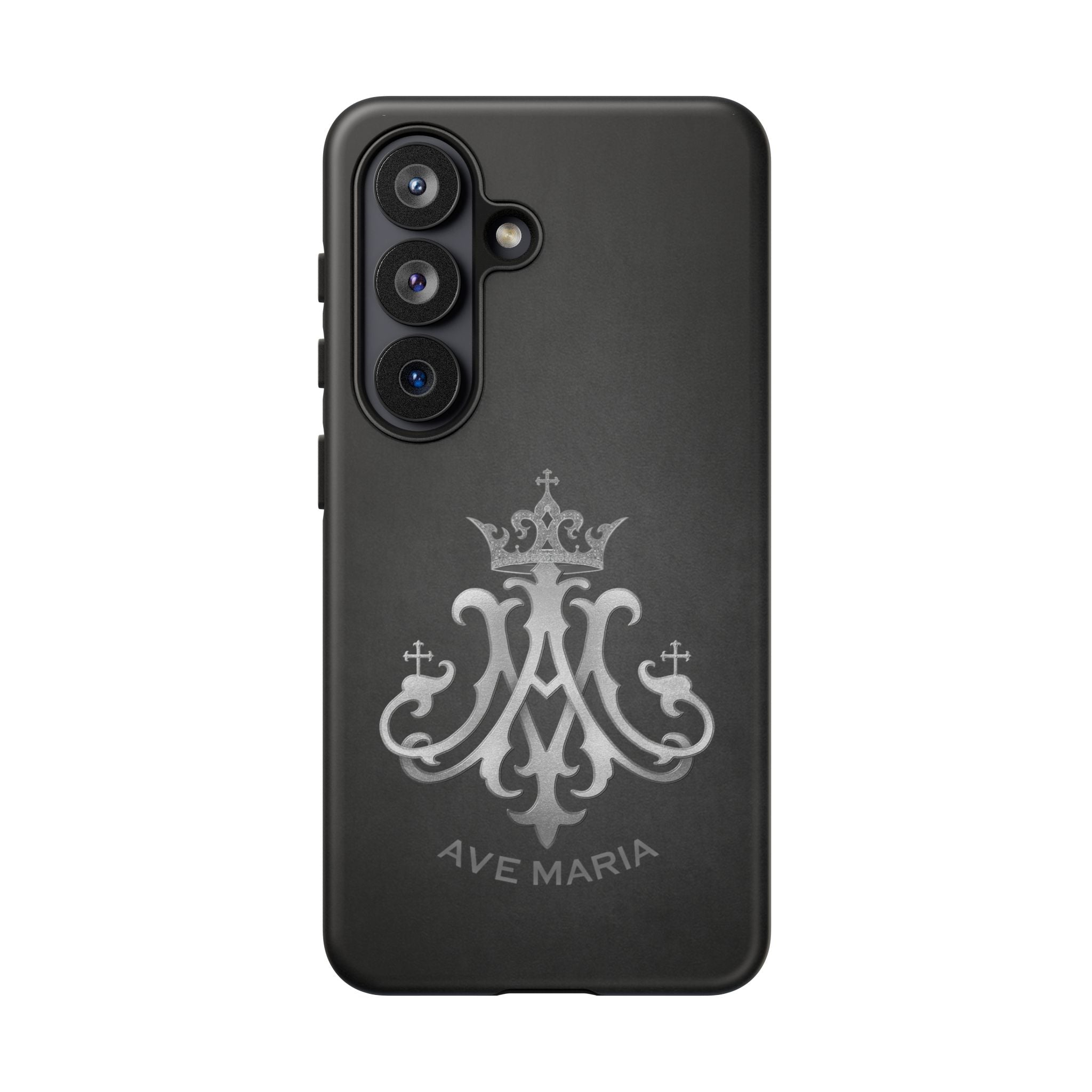 Ave Maria Hard Phone Case (Charcoal) - Venxara