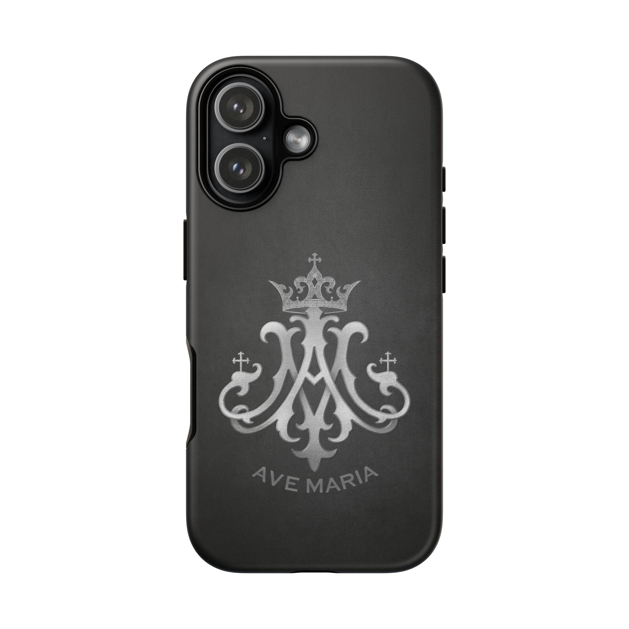 Ave Maria Hard Phone Case (Charcoal) - Venxara