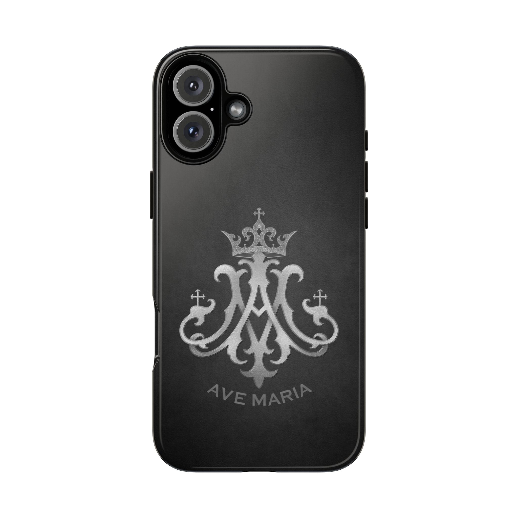 Ave Maria Hard Phone Case (Charcoal) - Venxara