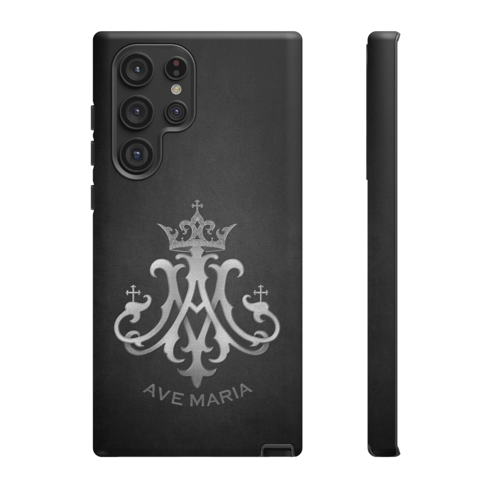 Ave Maria Hard Phone Case (Charcoal) - Venxara