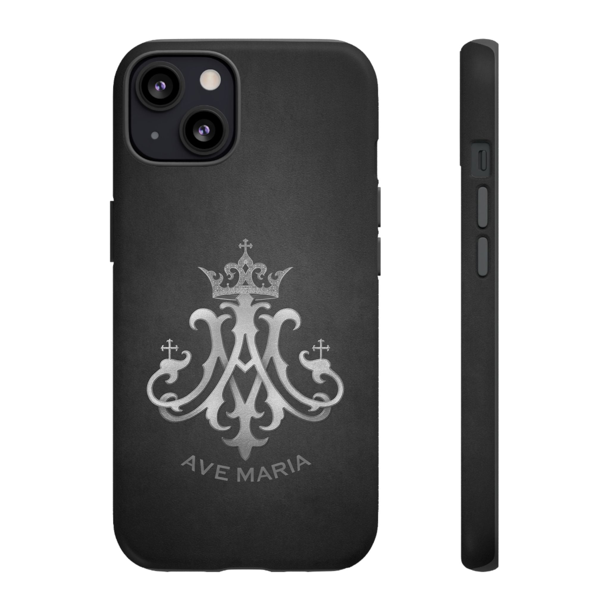 Ave Maria Hard Phone Case (Charcoal) - Venxara