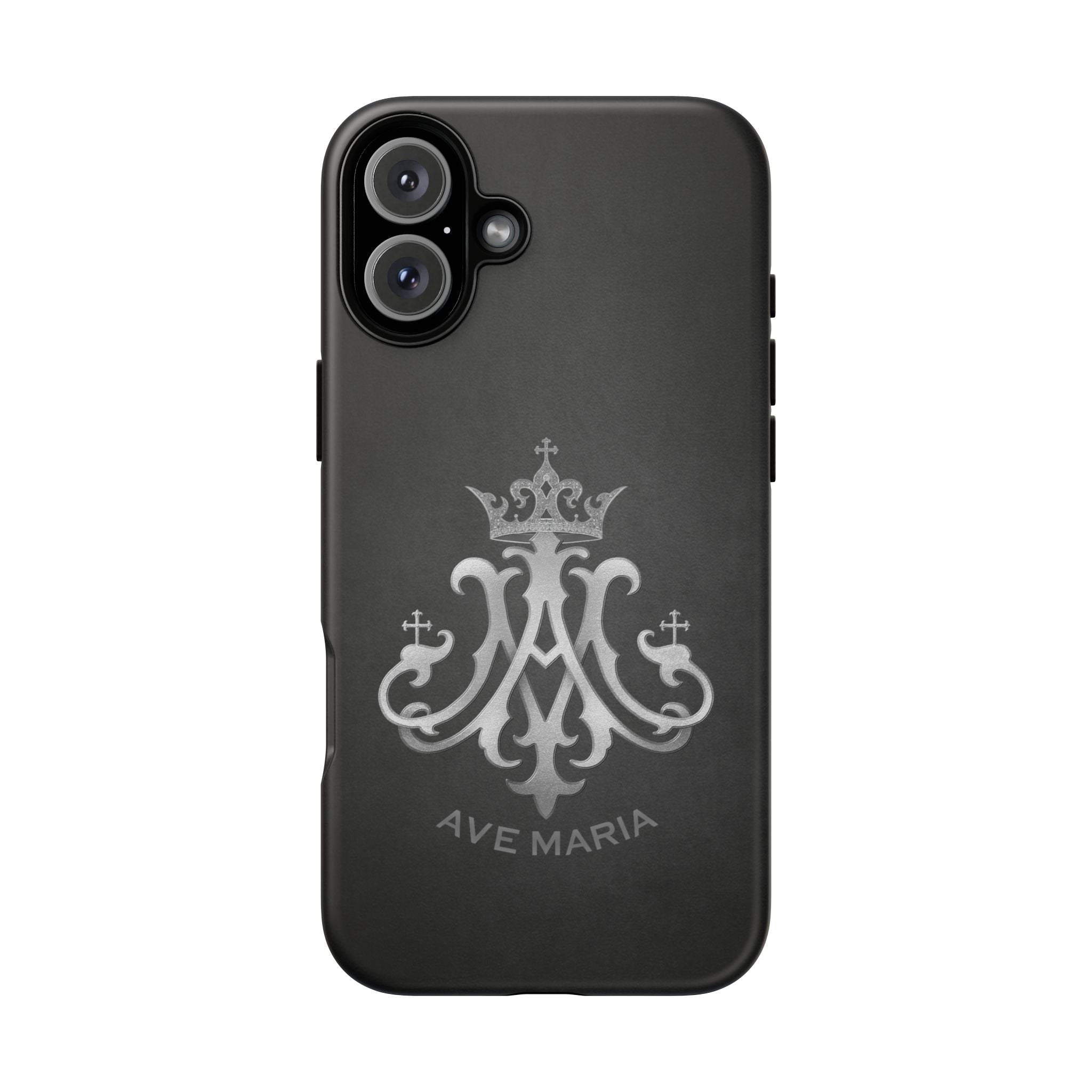 Ave Maria Hard Phone Case (Charcoal) - Venxara