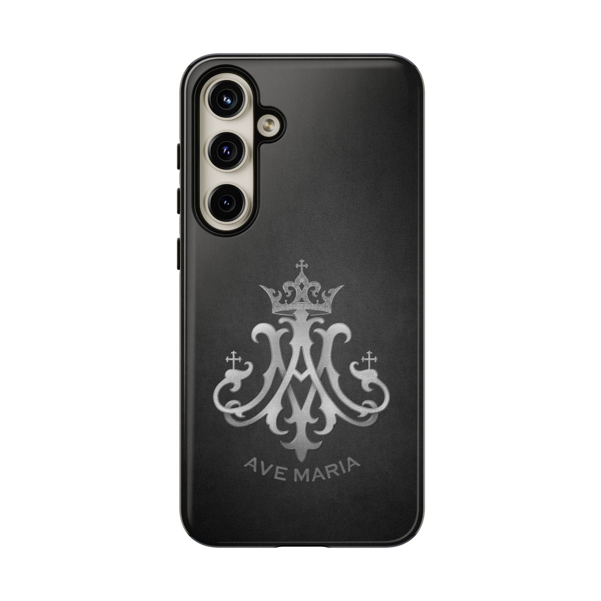 Ave Maria Hard Phone Case (Charcoal) Copyright VENXARA