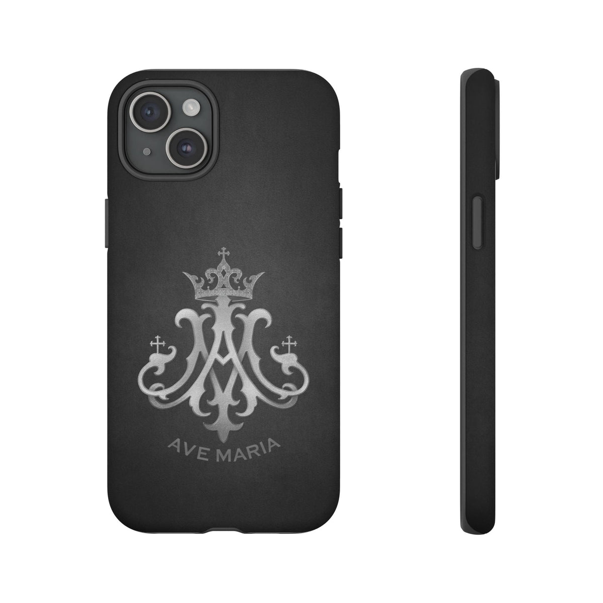Ave Maria Hard Phone Case (Charcoal) Copyright VENXARA