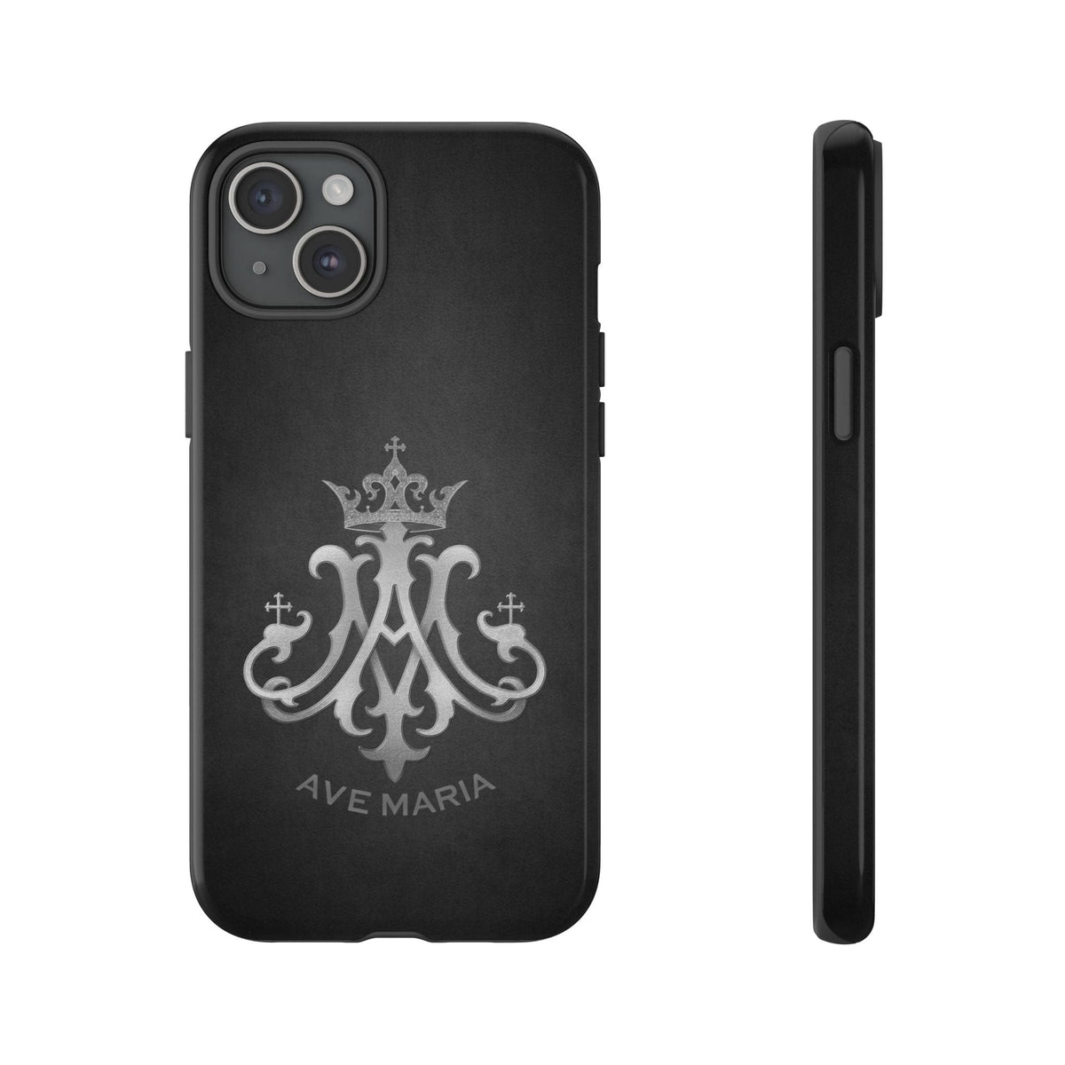 Ave Maria Hard Phone Case (Charcoal) Copyright VENXARA