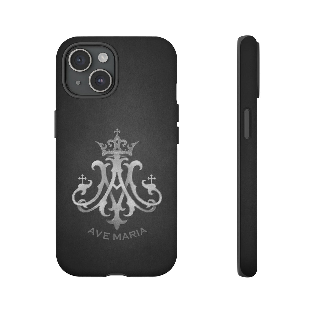 Ave Maria Hard Phone Case (Charcoal) Copyright VENXARA