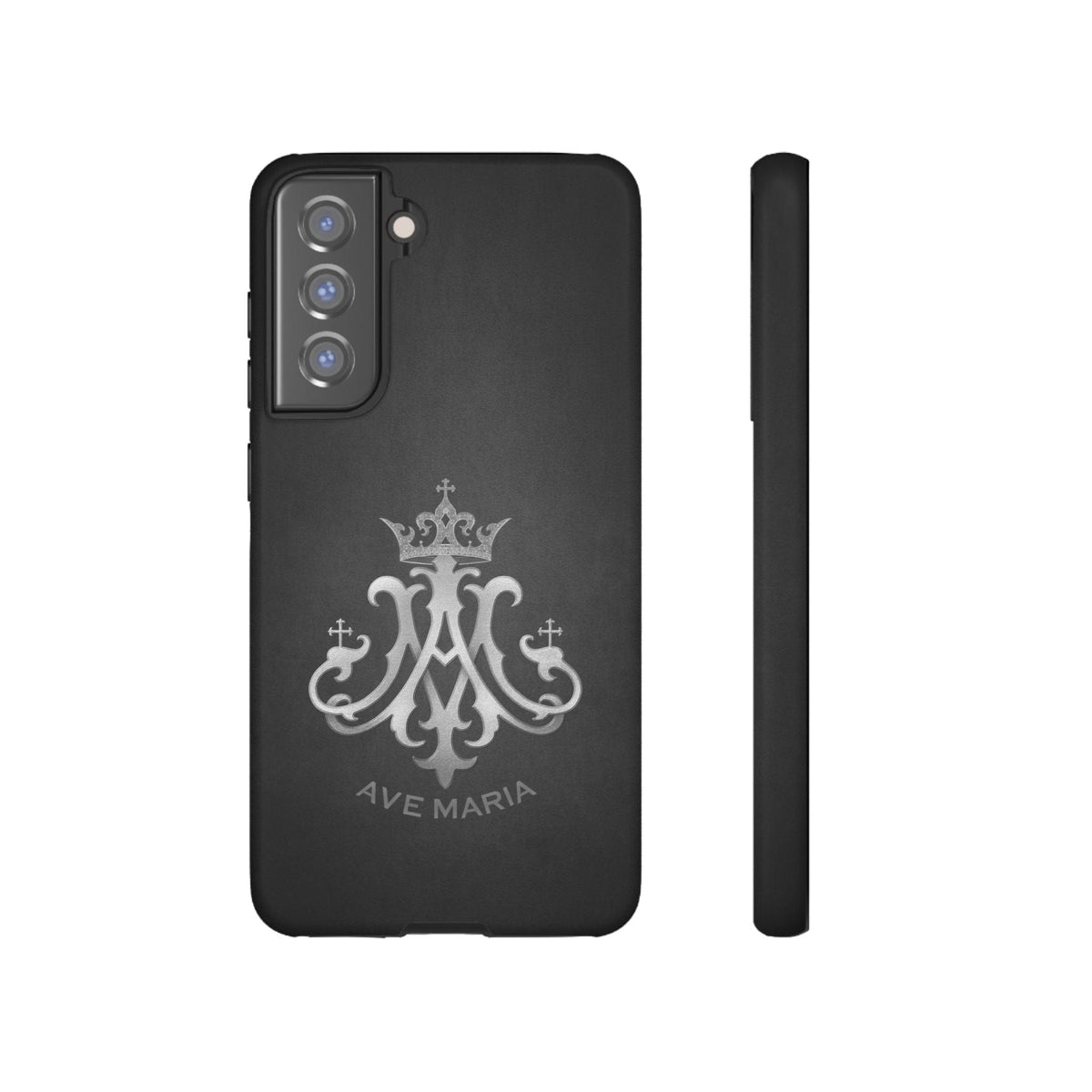 Ave Maria Hard Phone Case (Charcoal) Copyright VENXARA