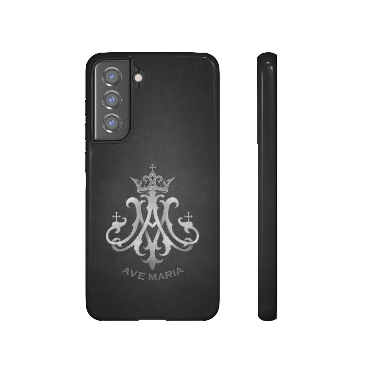 Ave Maria Hard Phone Case (Charcoal) Copyright VENXARA
