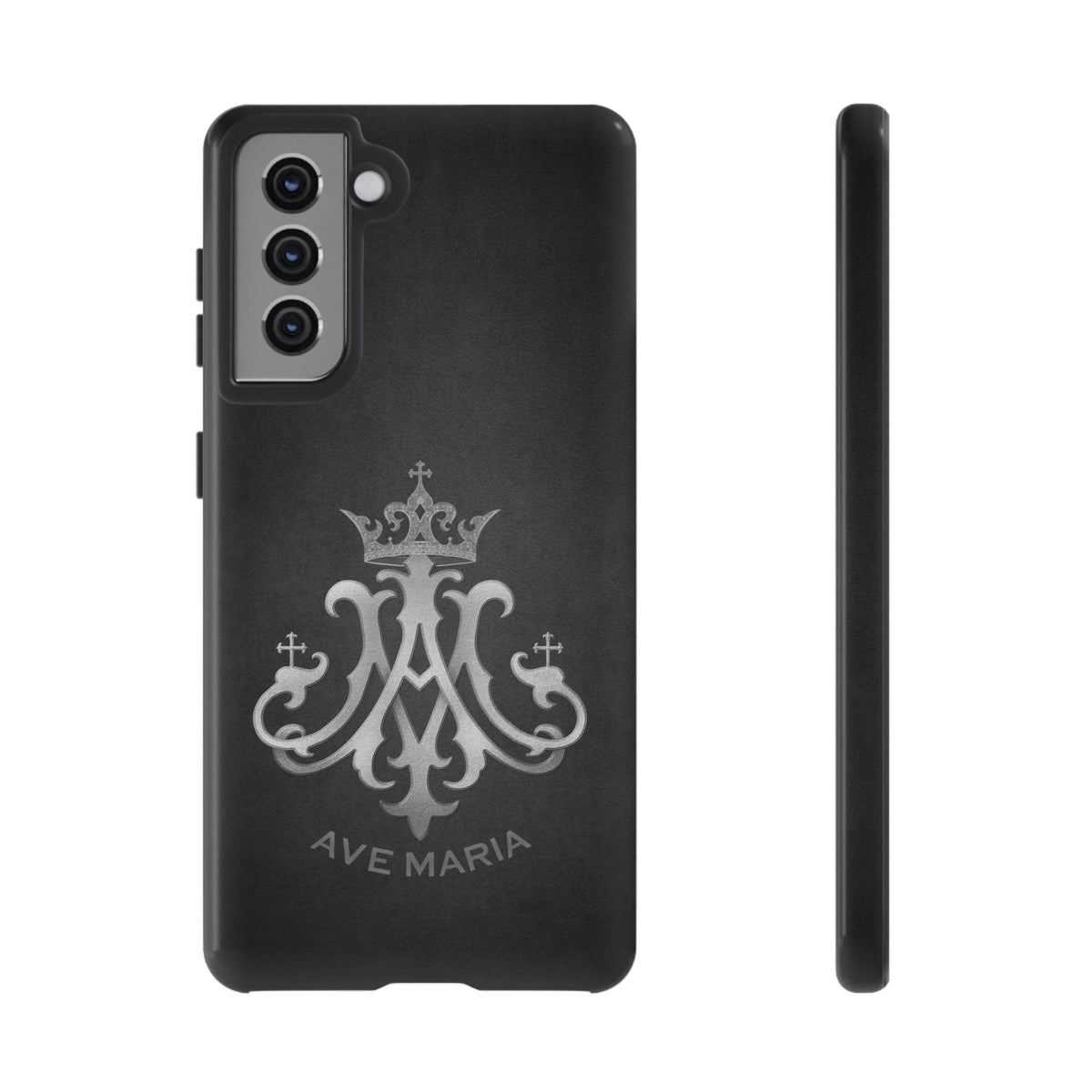 Ave Maria Hard Phone Case (Charcoal) Copyright VENXARA