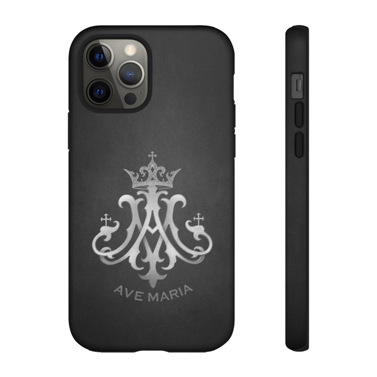 Ave Maria Hard Phone Case (Charcoal) Copyright VENXARA