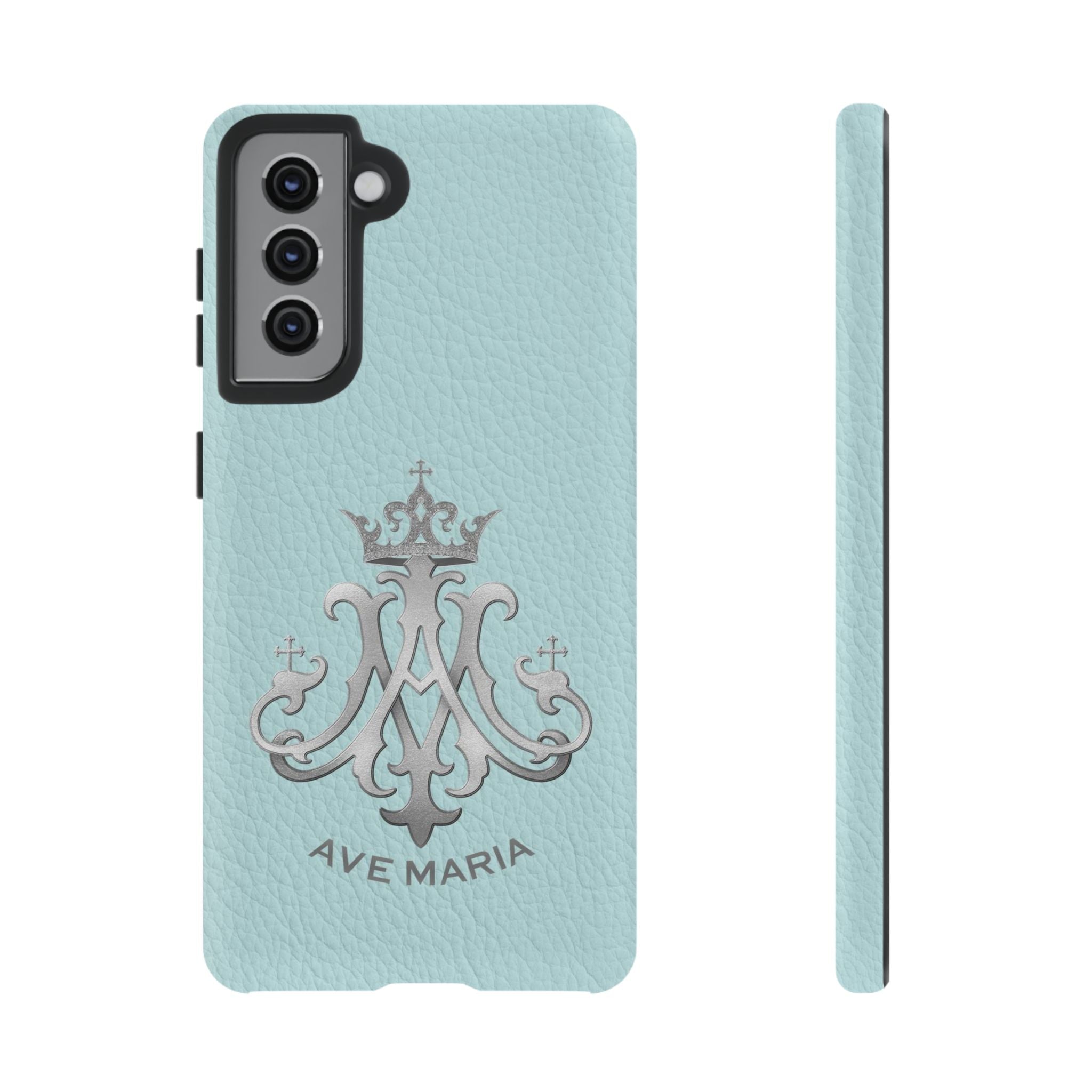 Ave Maria Hard Phone Case (Heavenly Blue) - Venxara