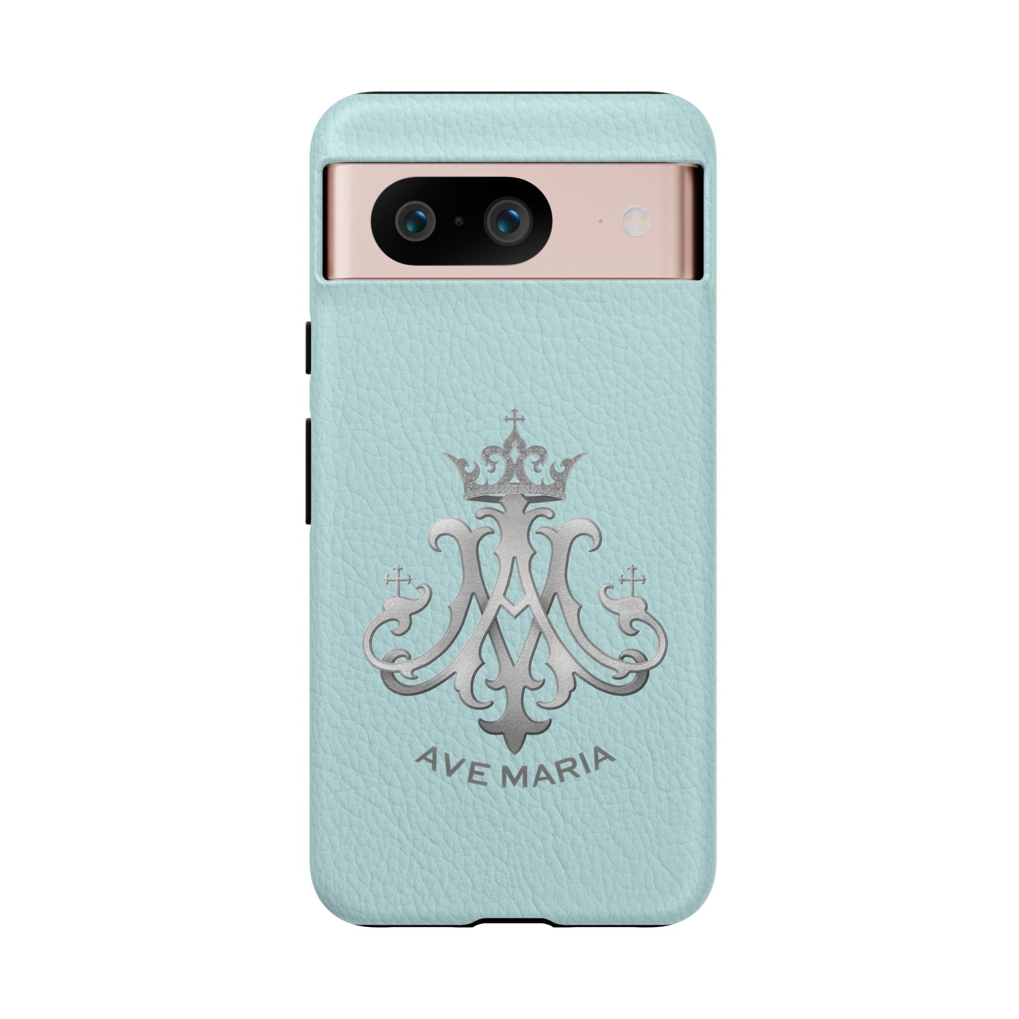 Ave Maria Hard Phone Case (Heavenly Blue) - Venxara