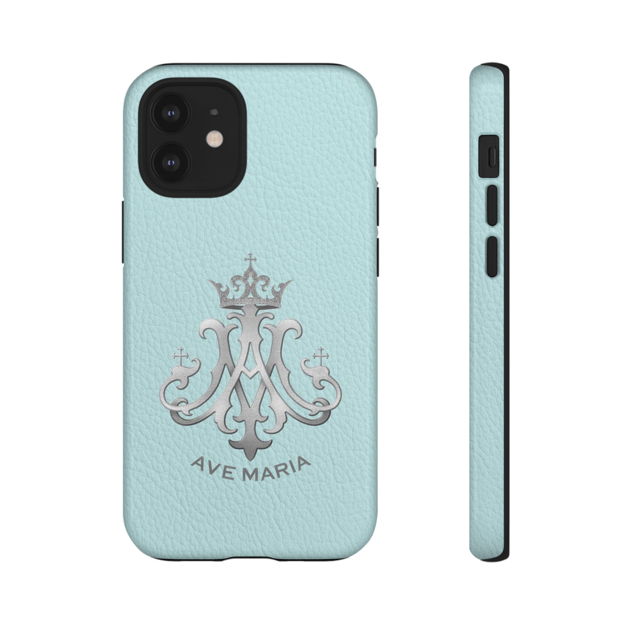 Ave Maria Hard Phone Case (Heavenly Blue) - Venxara