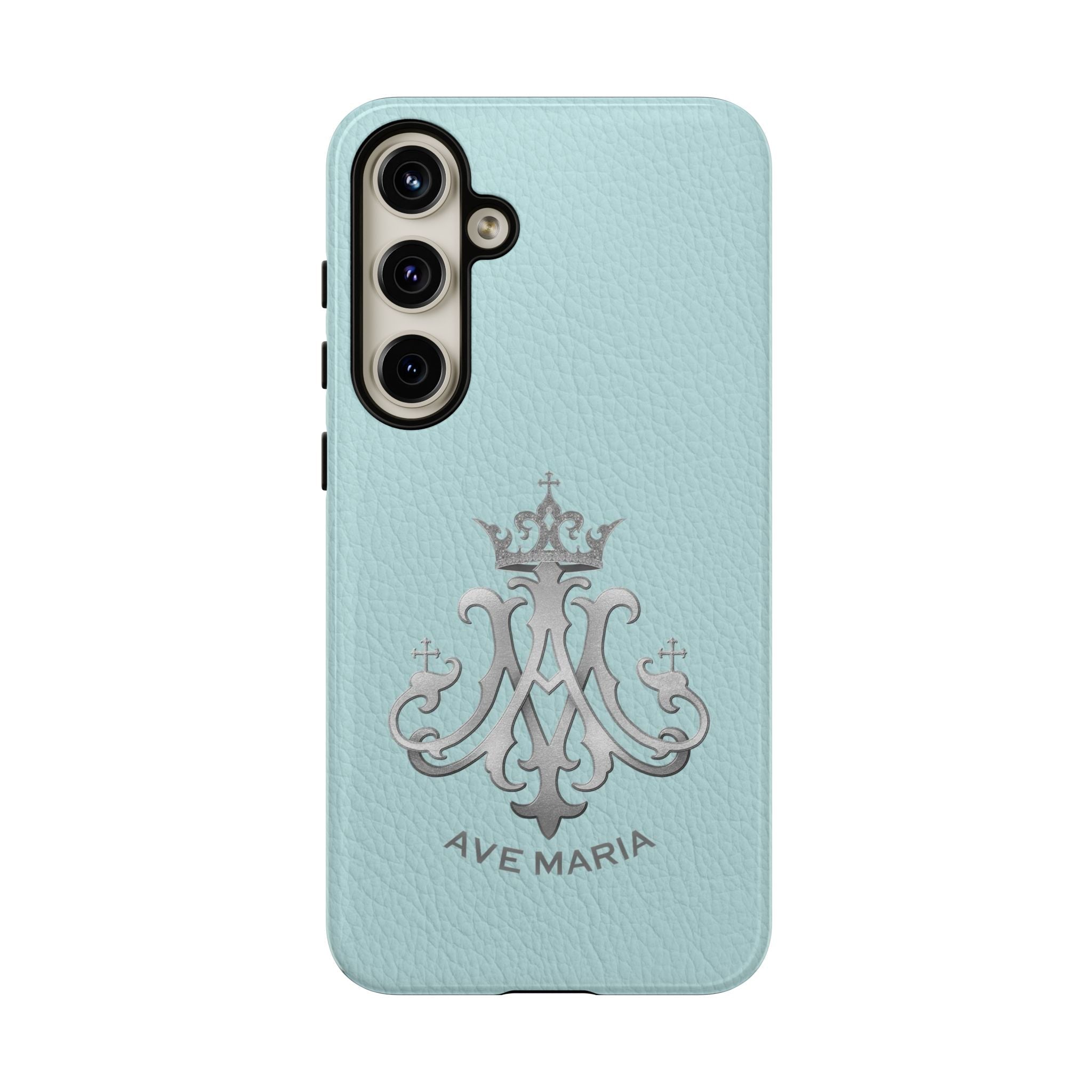 Ave Maria Hard Phone Case (Heavenly Blue) - Venxara