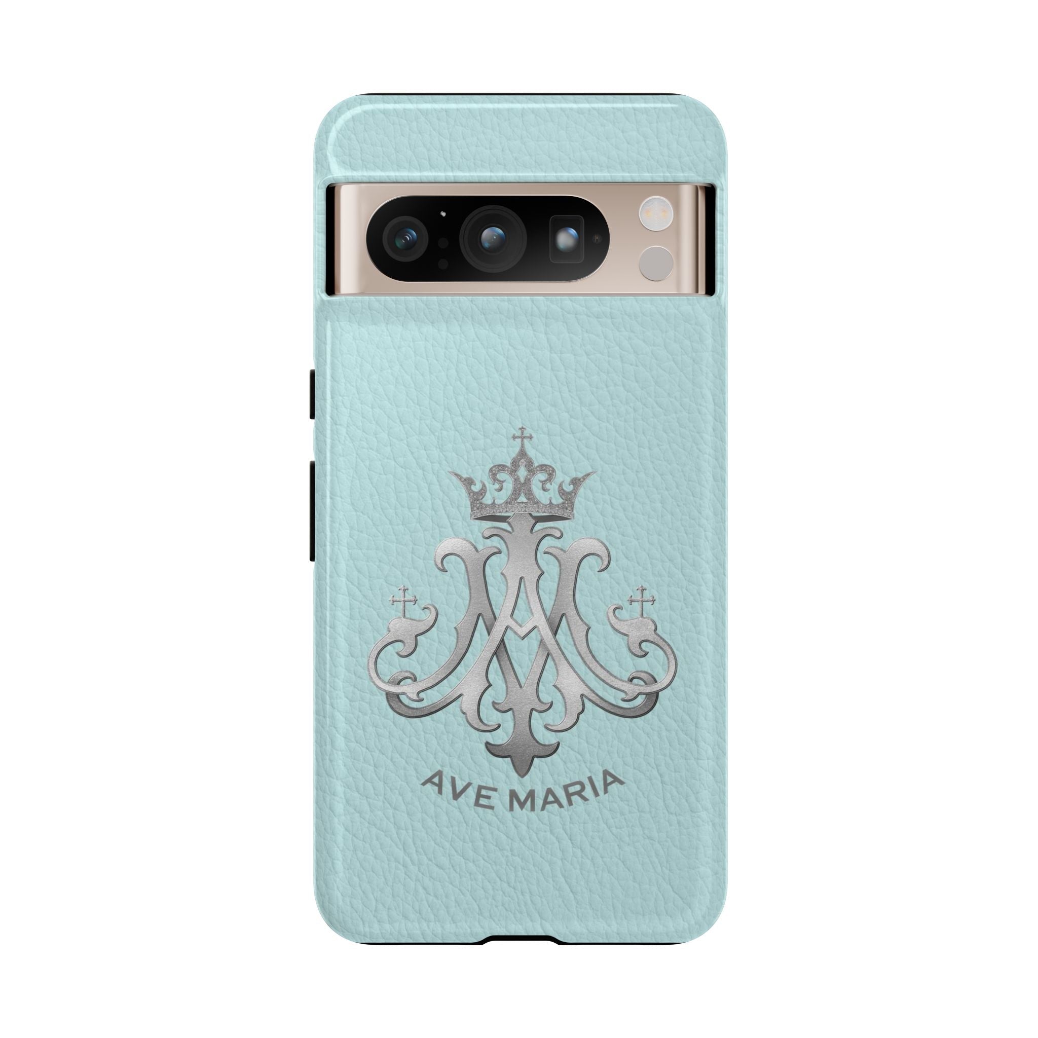 Ave Maria Hard Phone Case (Heavenly Blue) - Venxara