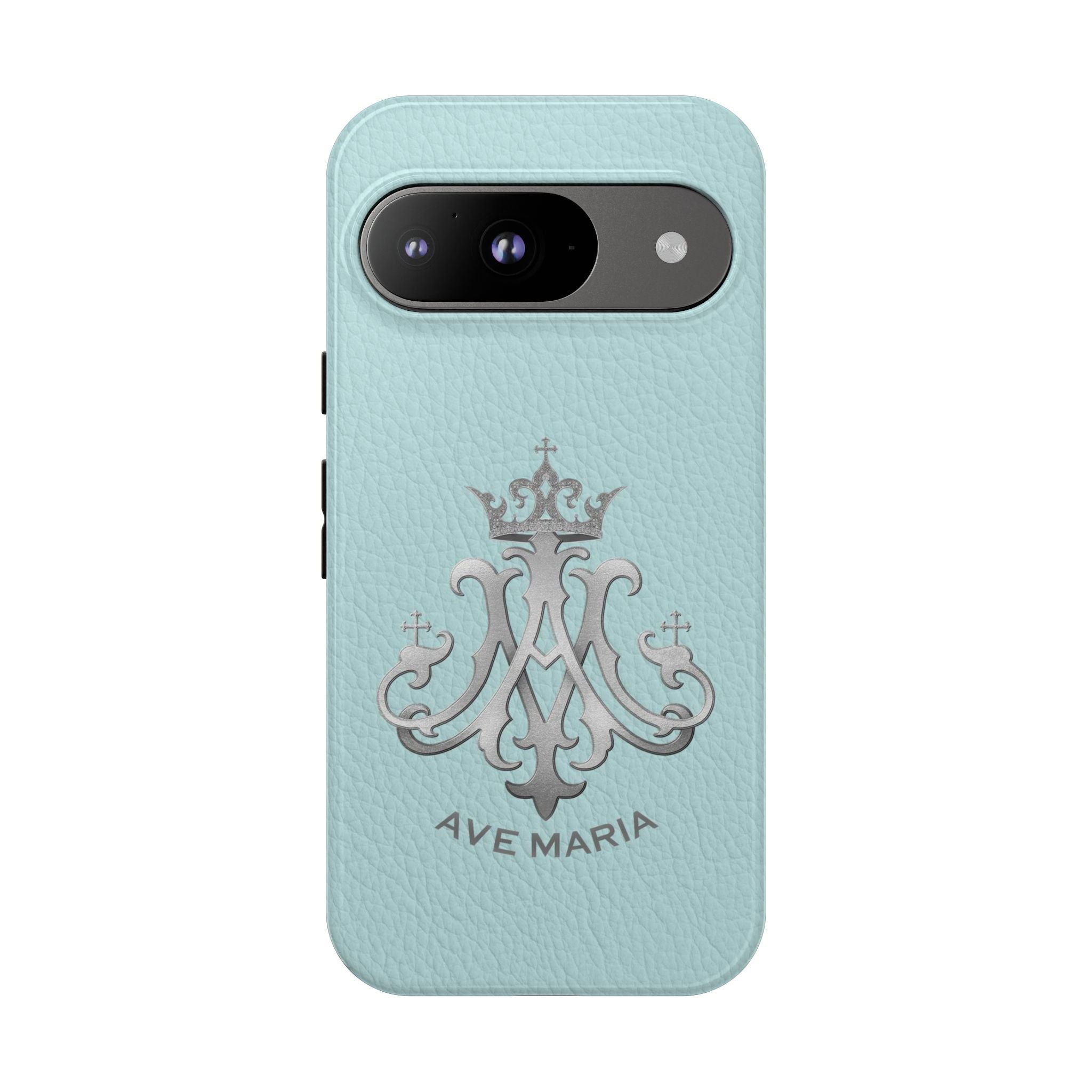 Ave Maria Hard Phone Case (Heavenly Blue) - Venxara