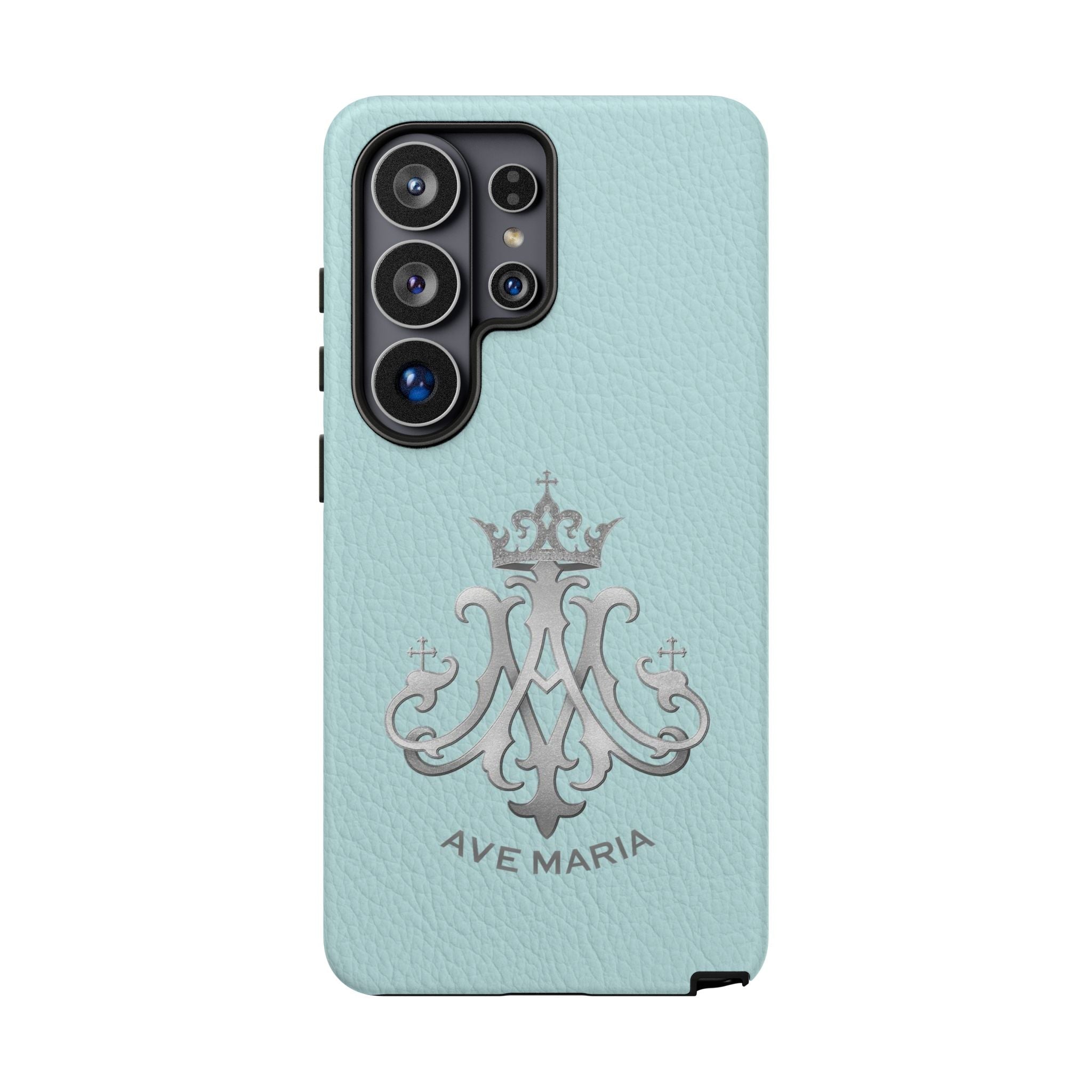 Ave Maria Hard Phone Case (Heavenly Blue) - Venxara