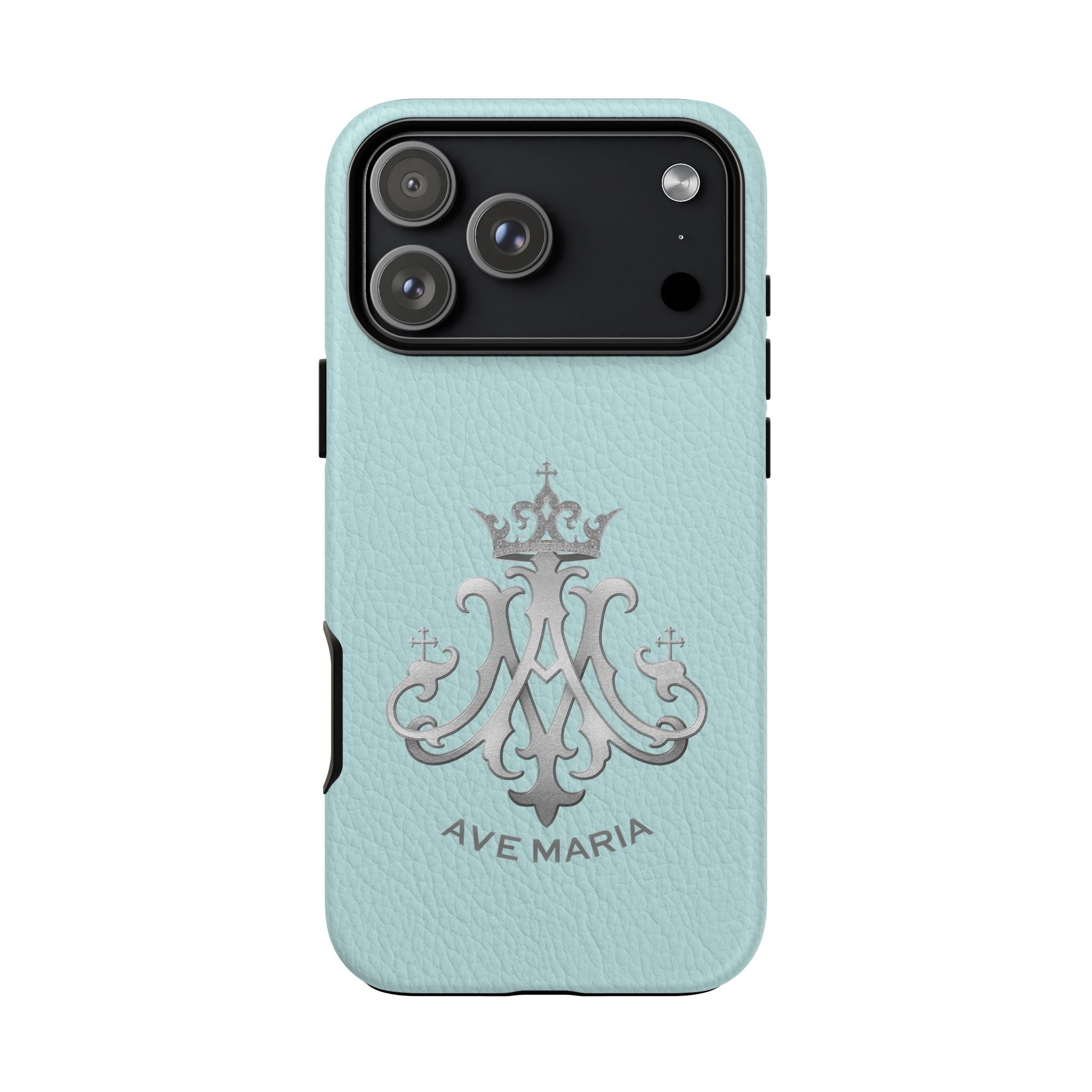 Ave Maria Hard Phone Case (Heavenly Blue) - Venxara