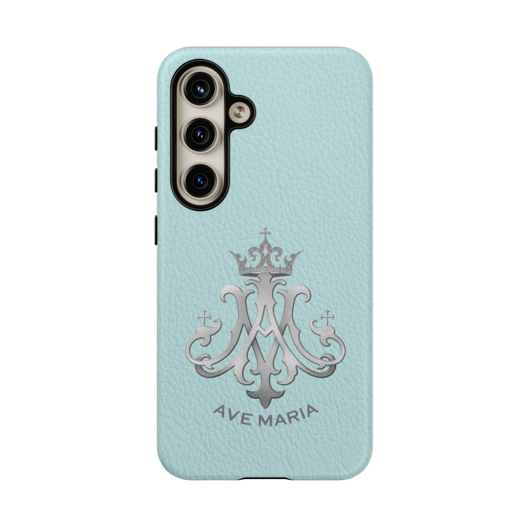 Ave Maria Hard Phone Case (Heavenly Blue) - Venxara
