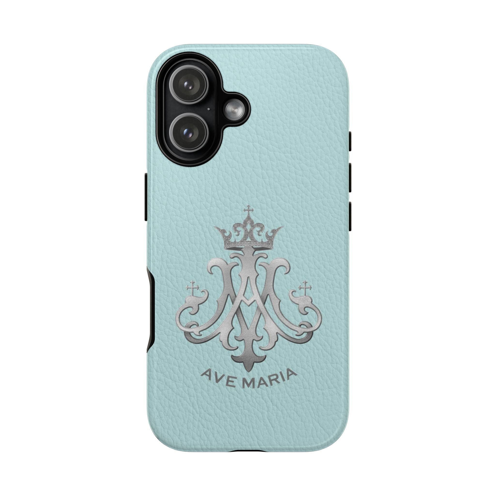 Ave Maria Hard Phone Case (Heavenly Blue) - Venxara