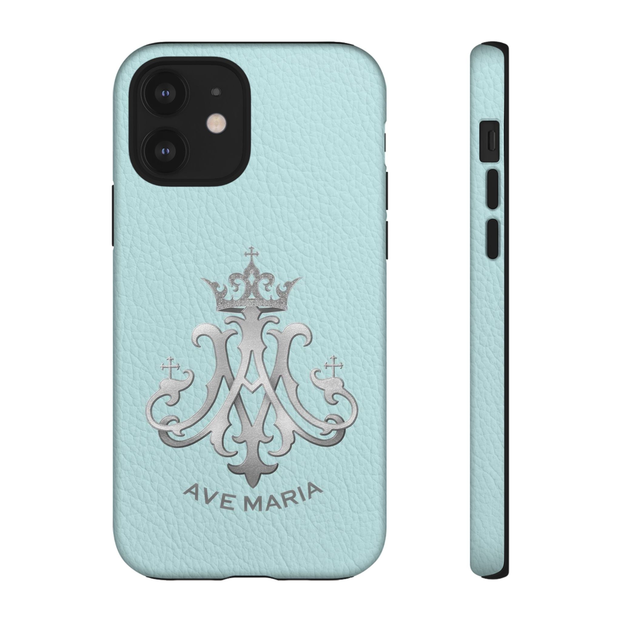 Ave Maria Hard Phone Case (Heavenly Blue) - Venxara