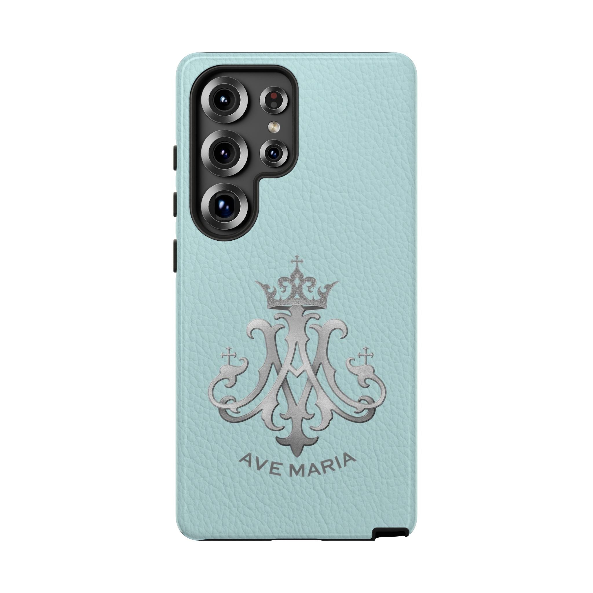 Ave Maria Hard Phone Case (Heavenly Blue) - Venxara