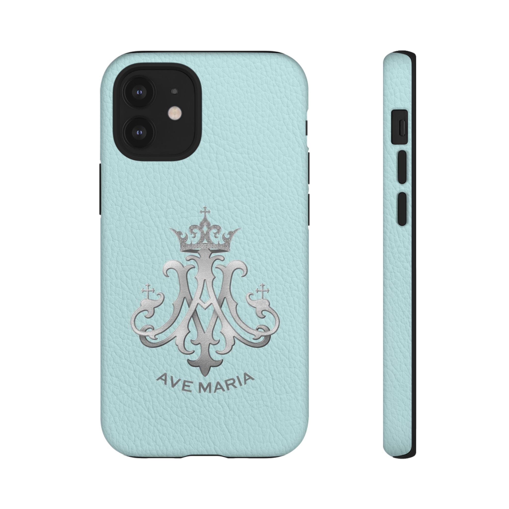 Ave Maria Hard Phone Case (Heavenly Blue) - Venxara
