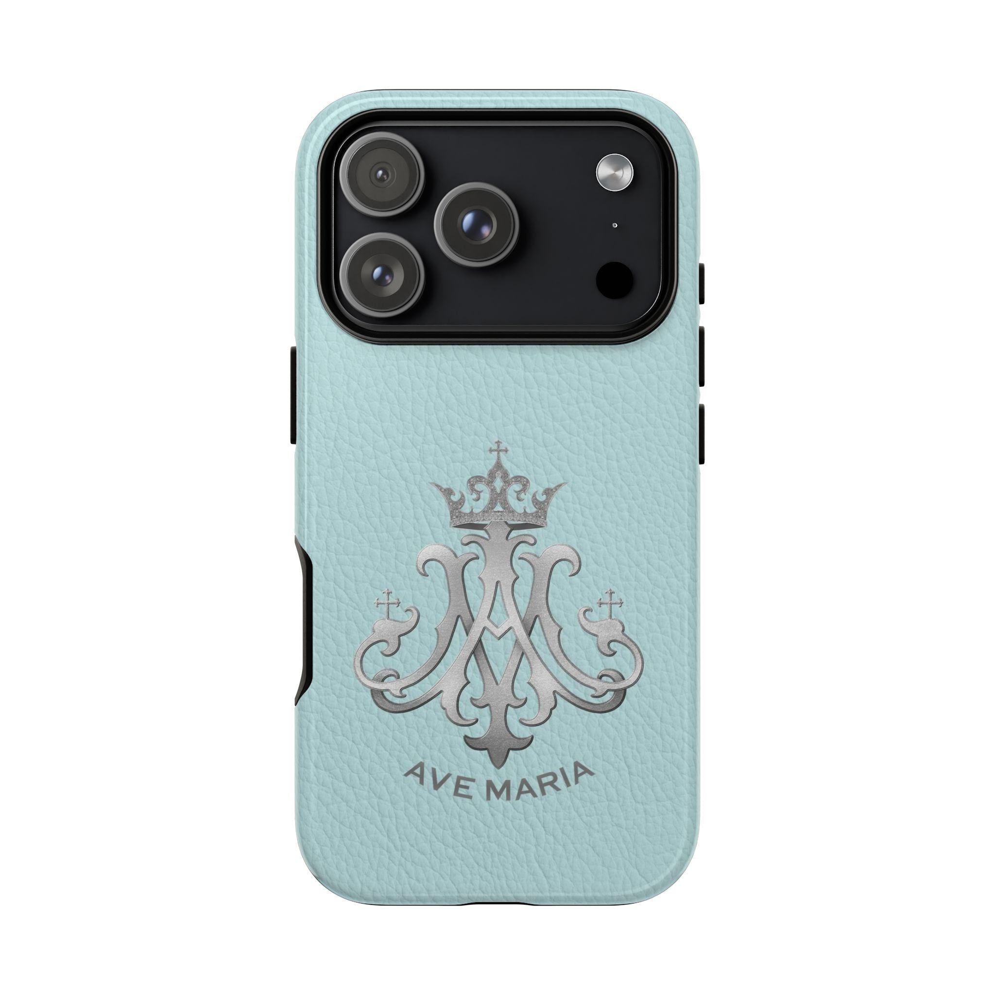 Ave Maria Hard Phone Case (Heavenly Blue) - Venxara