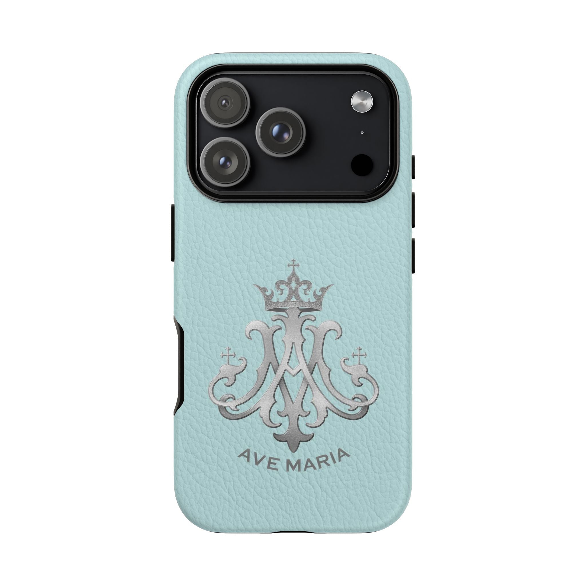 Ave Maria Hard Phone Case (Heavenly Blue) - Venxara