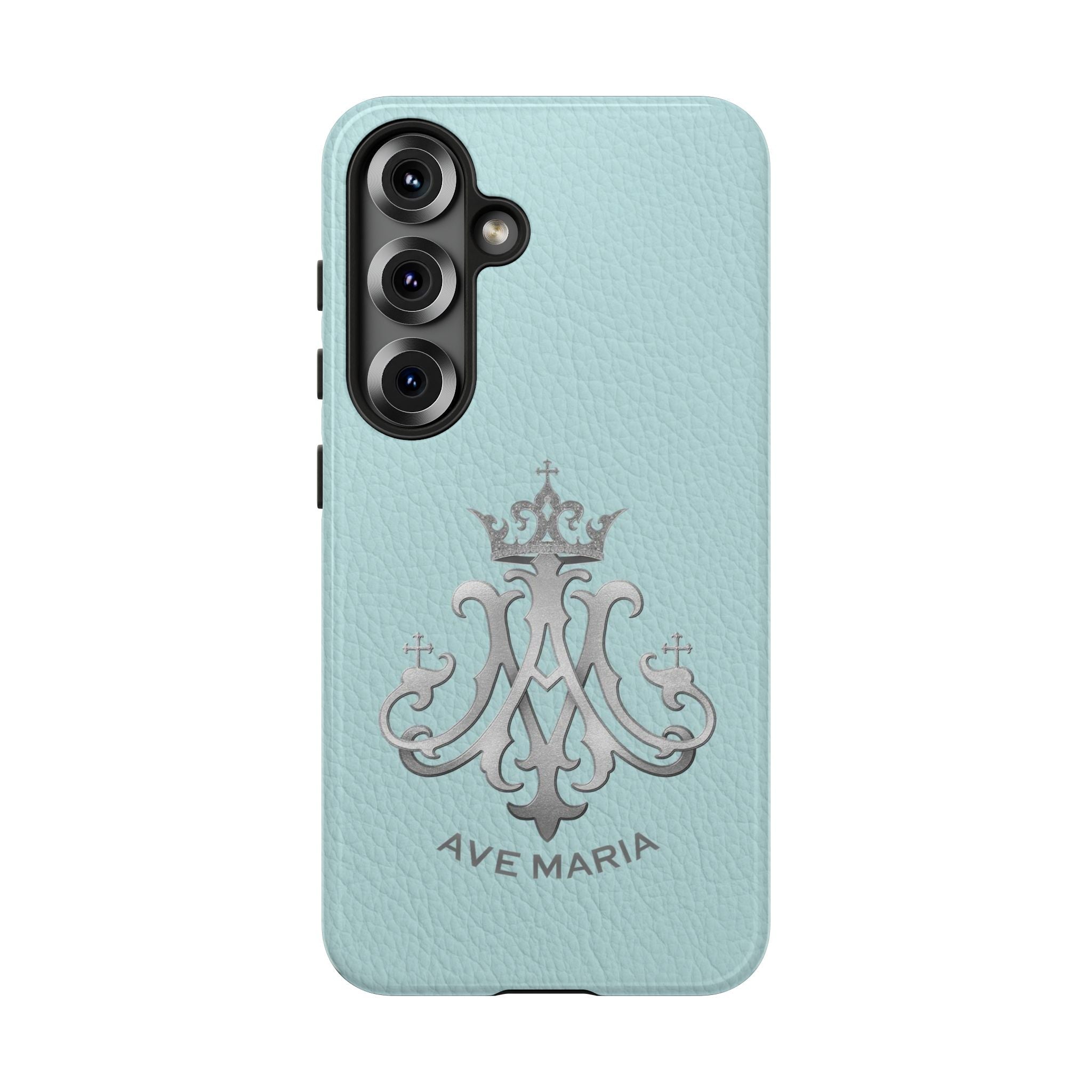 Ave Maria Hard Phone Case (Heavenly Blue) - Venxara