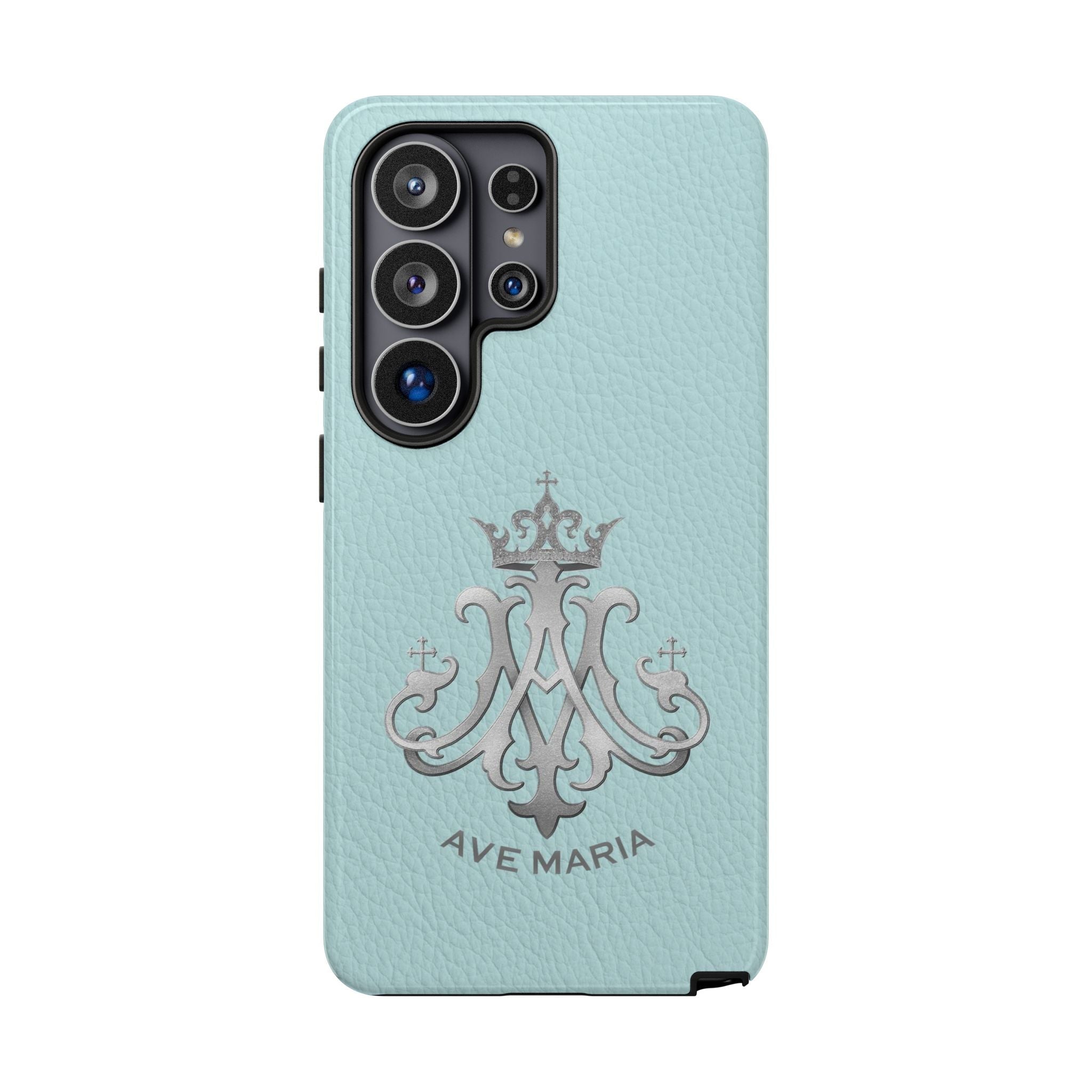 Ave Maria Hard Phone Case (Heavenly Blue) - Venxara