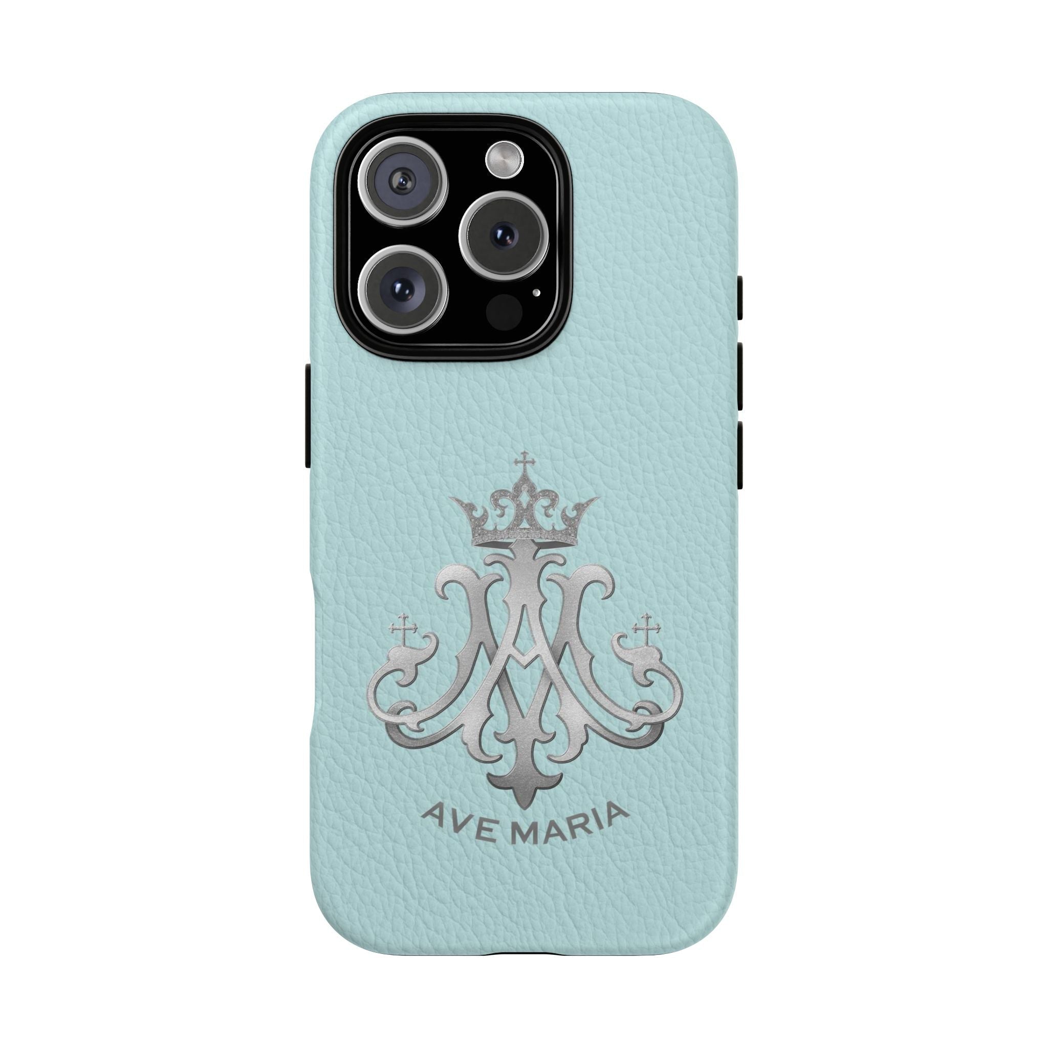 Ave Maria Hard Phone Case (Heavenly Blue) - Venxara