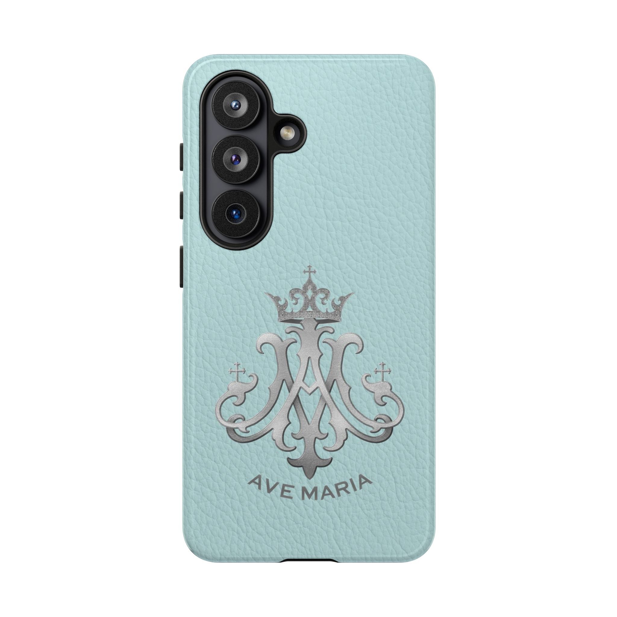 Ave Maria Hard Phone Case (Heavenly Blue) - Venxara