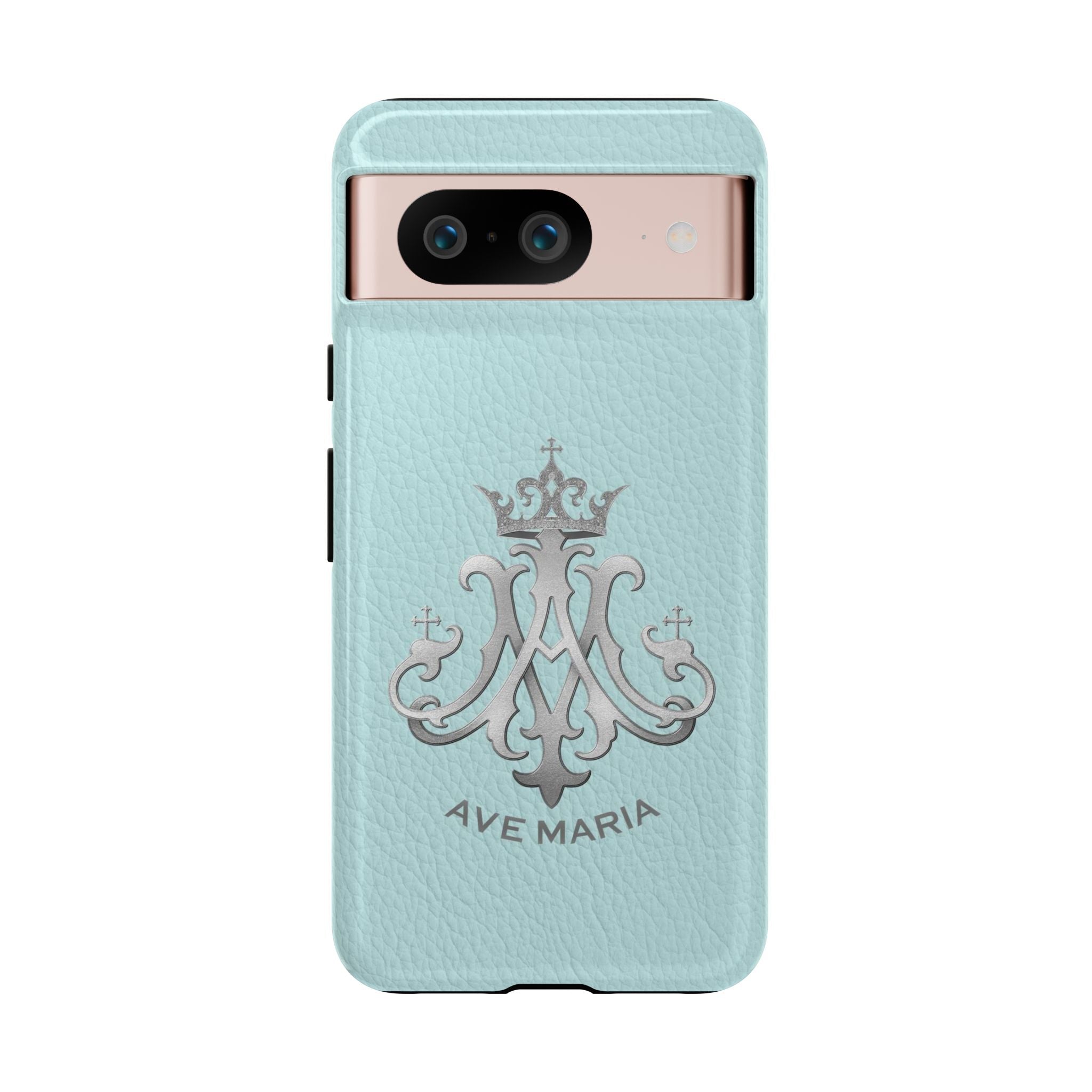 Ave Maria Hard Phone Case (Heavenly Blue) - Venxara