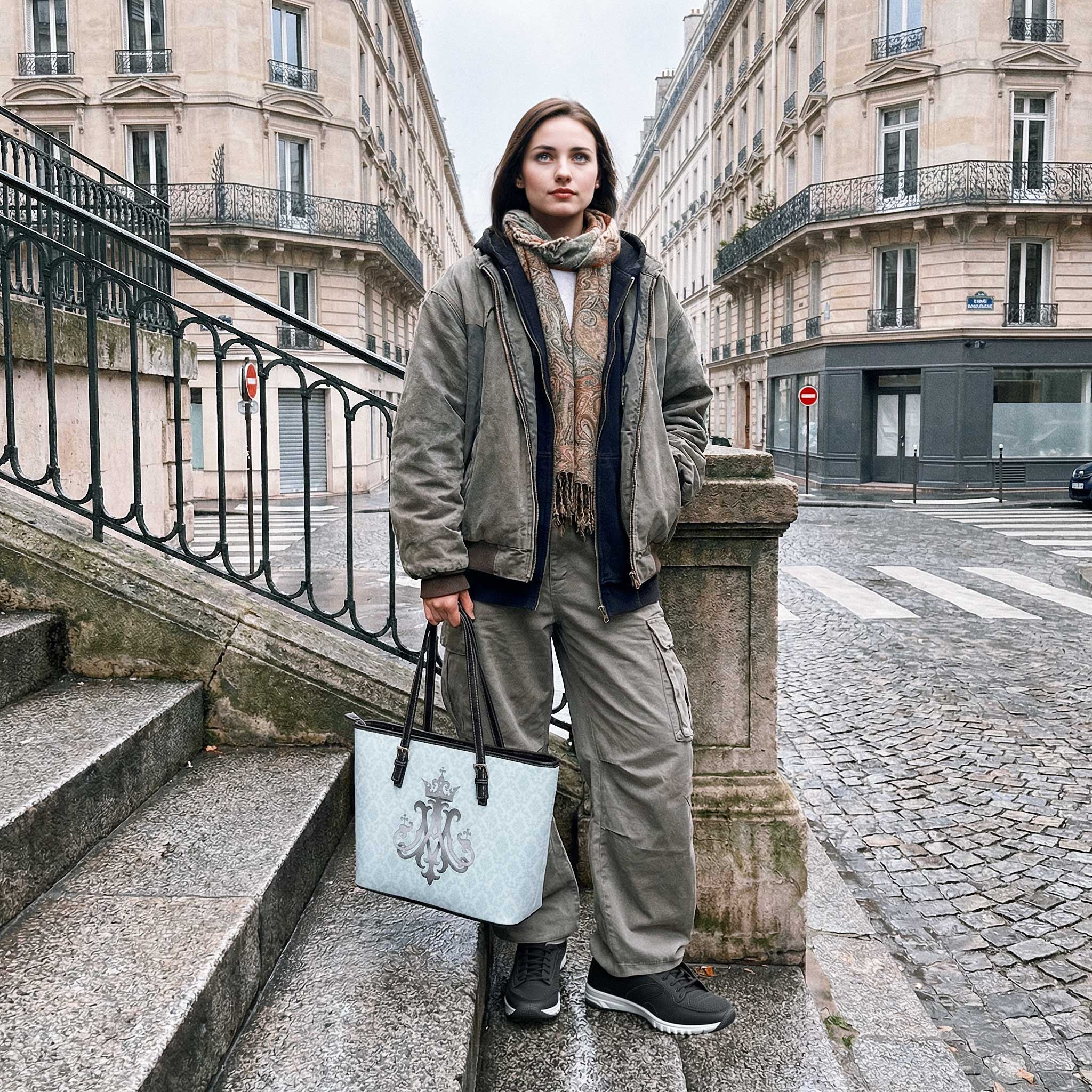 Ave Maria Tote Bag (Heavenly Blue) - Venxara