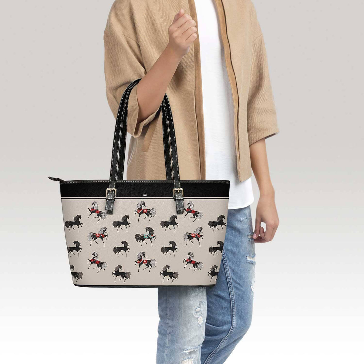 Cavallino Rampante Tote Bag (Regal) Copyright VENXARA