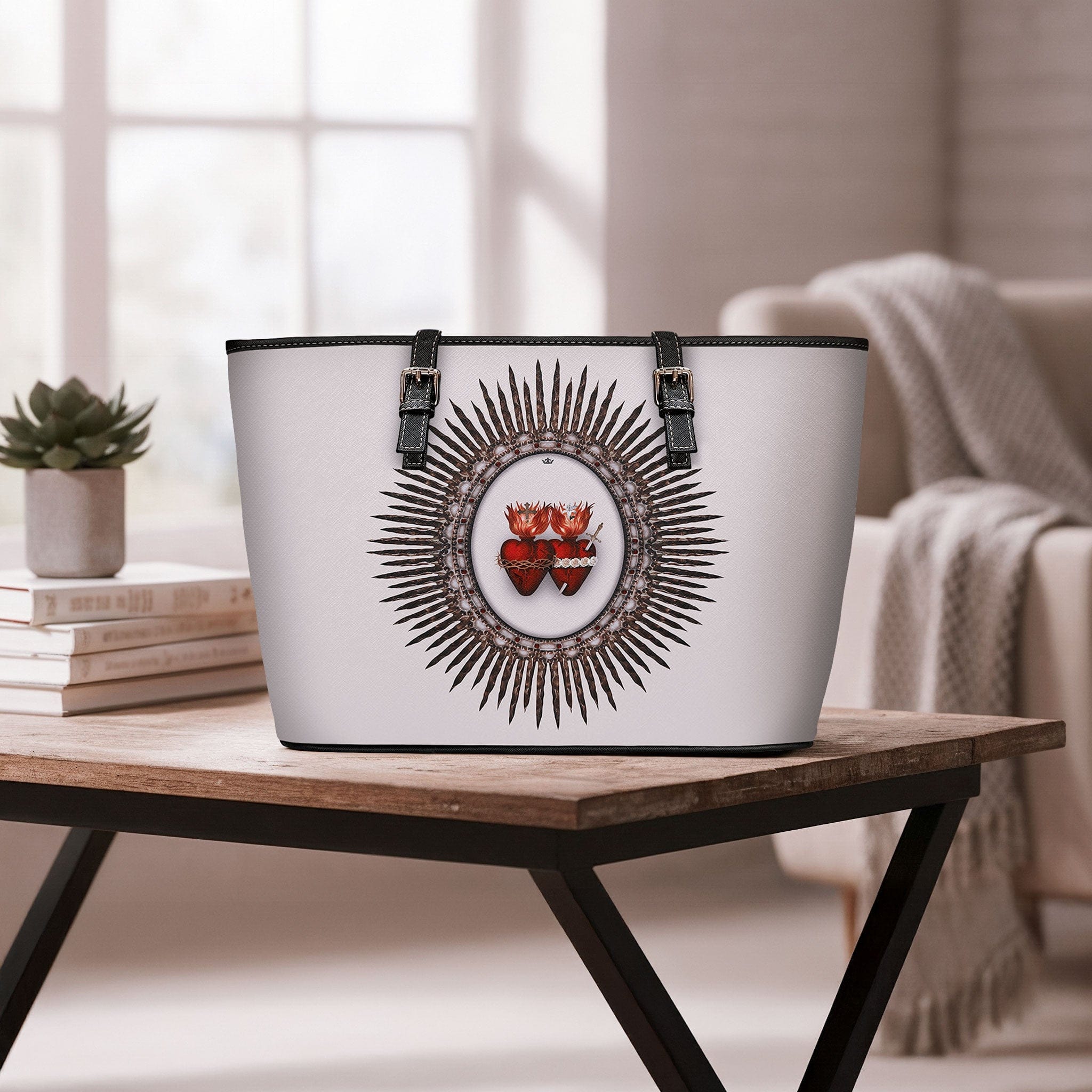 Divine Hearts Tote Bag (Sand) Copyright VENXARA